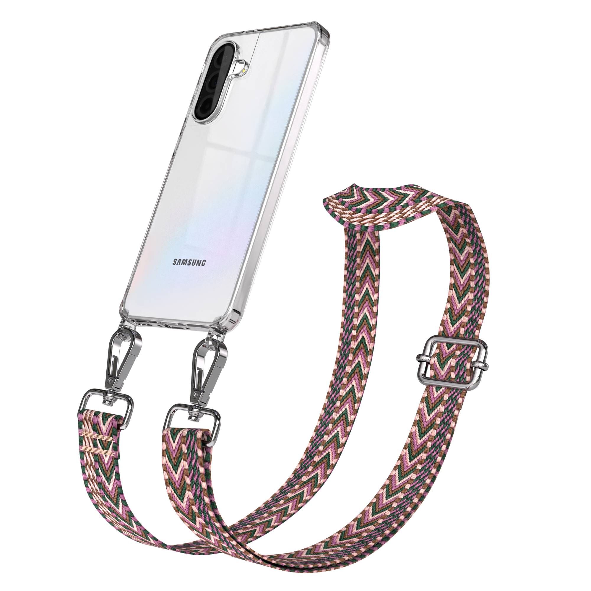 Samsung Galaxy A36 Handykette mit Boho Band verstellbares Umhängeband