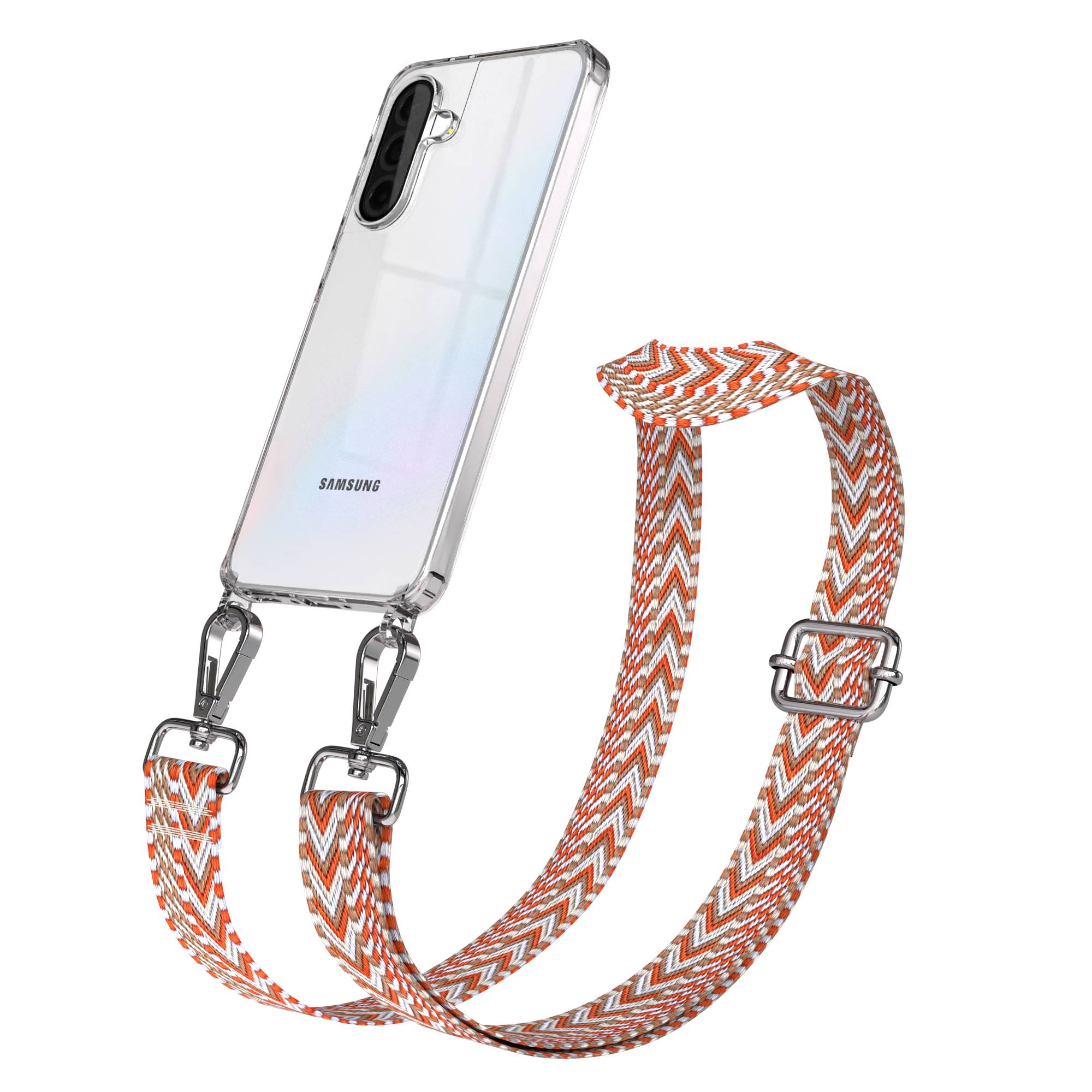 Samsung Galaxy A36 Handykette mit Boho Band verstellbares Umhängeband