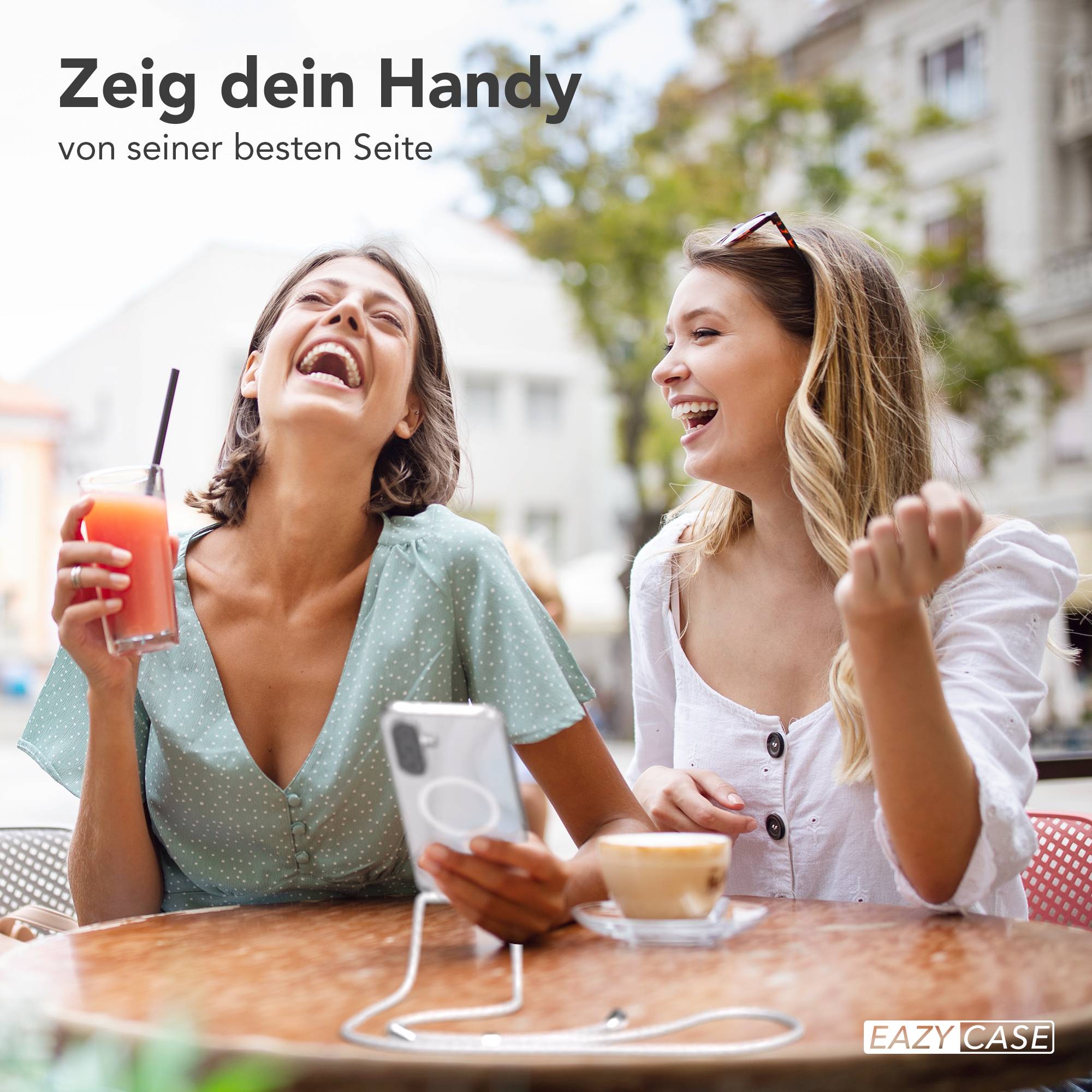 Galaxy A36 transparente Hülle + Kordel mit MagSafe