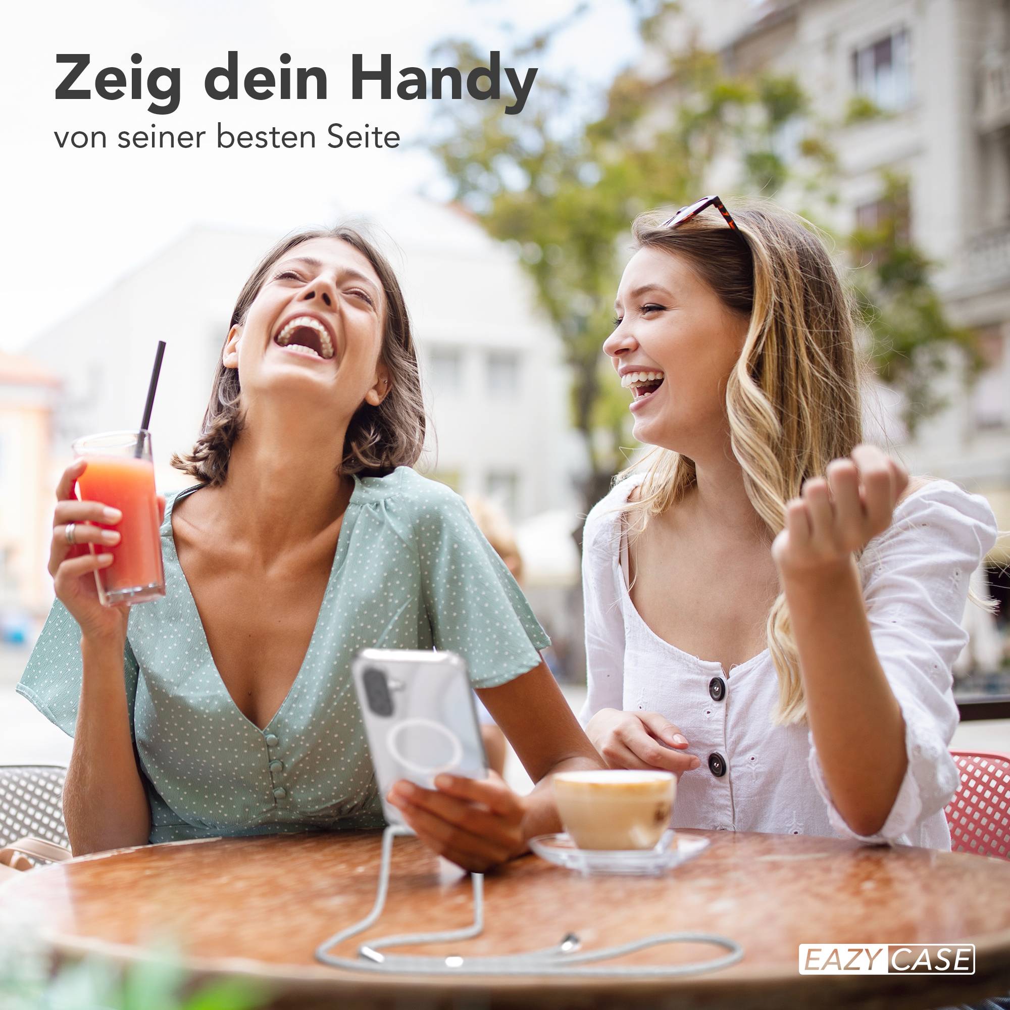 Galaxy A36 transparente Hülle + Kordel mit MagSafe