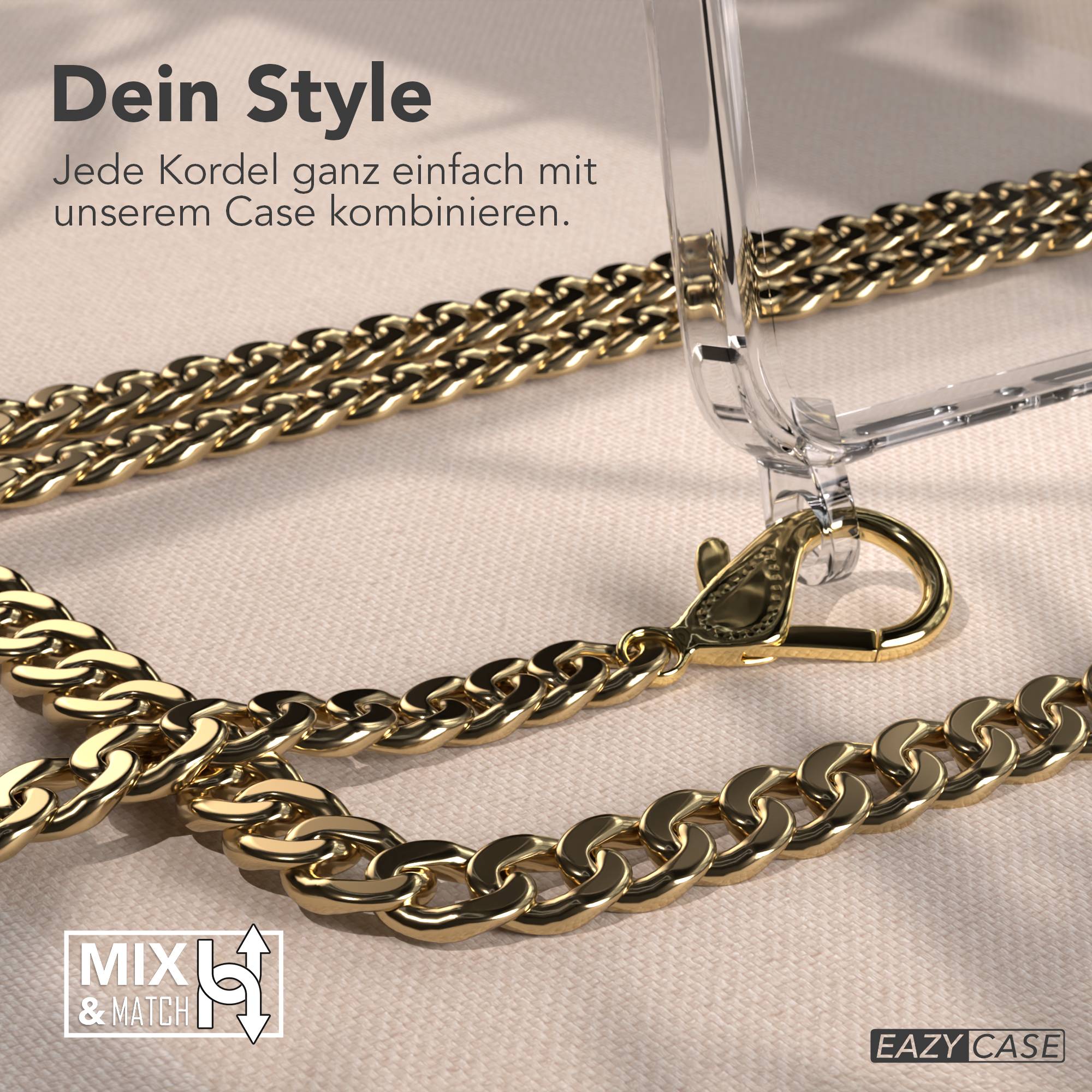 Galaxy A36 Hülle mit Metallkette + Schwarze Kordel mit MagSafe