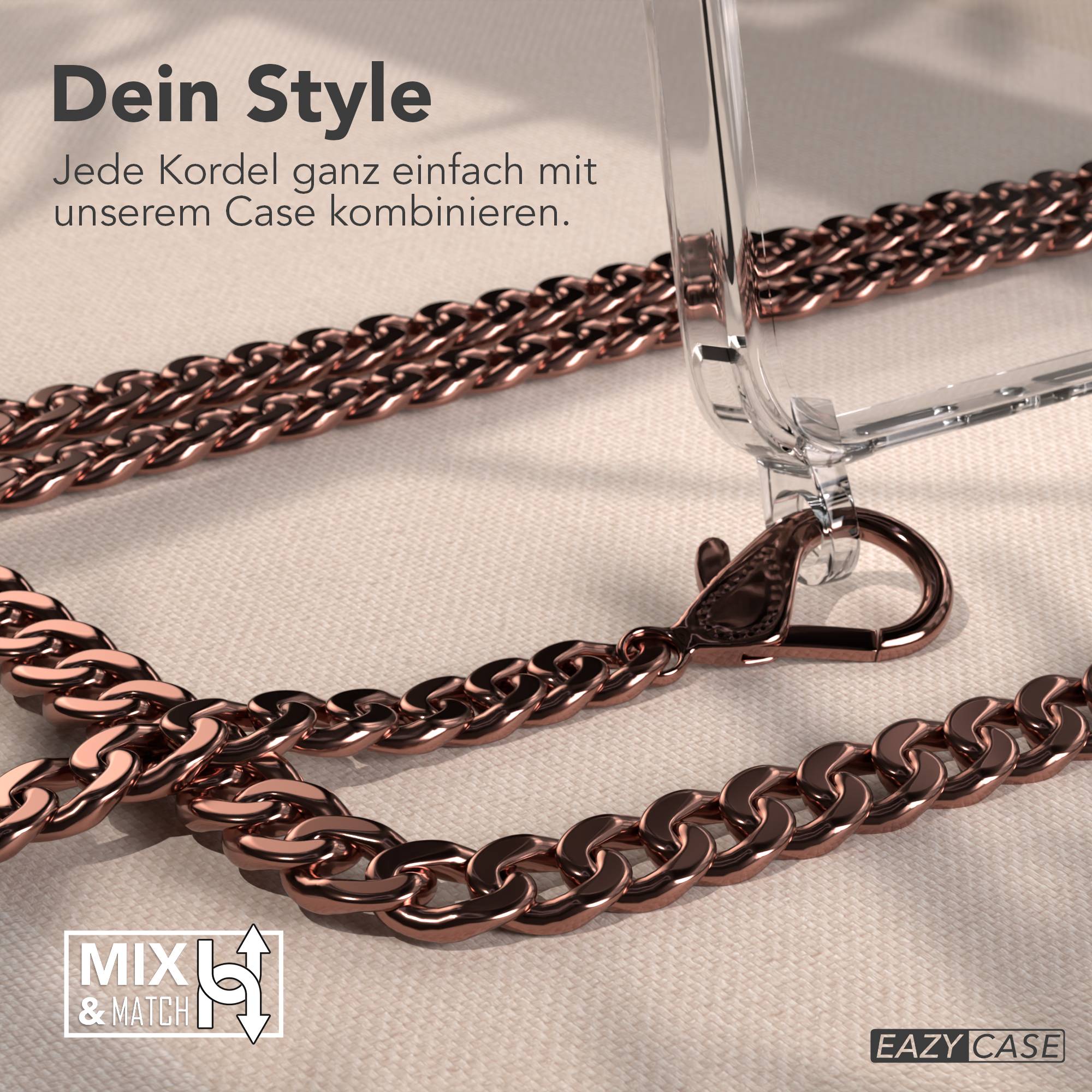 Galaxy A36 Hülle mit Metallkette + Schwarze Kordel mit MagSafe