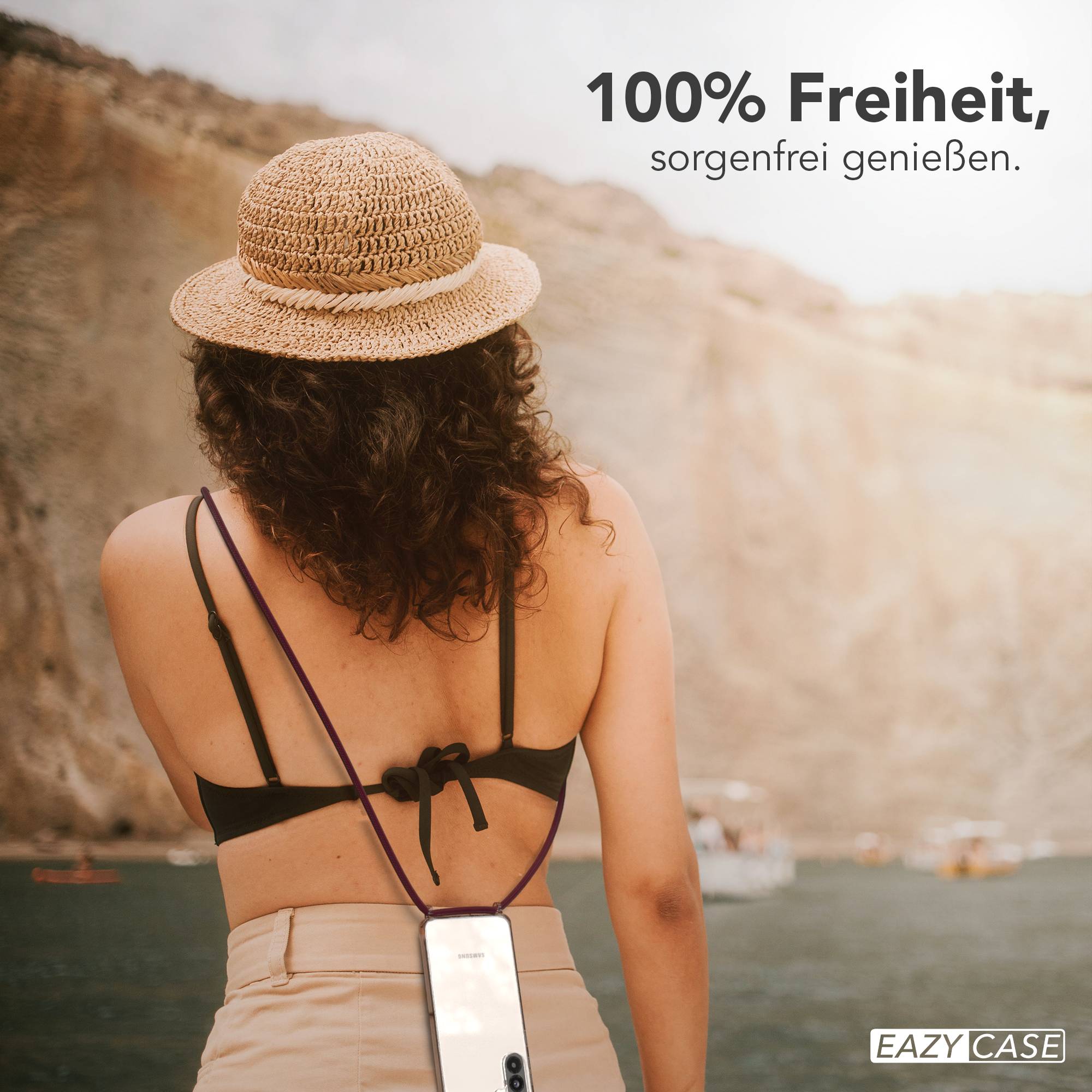 Galaxy A56 transparente Hülle + Kordel