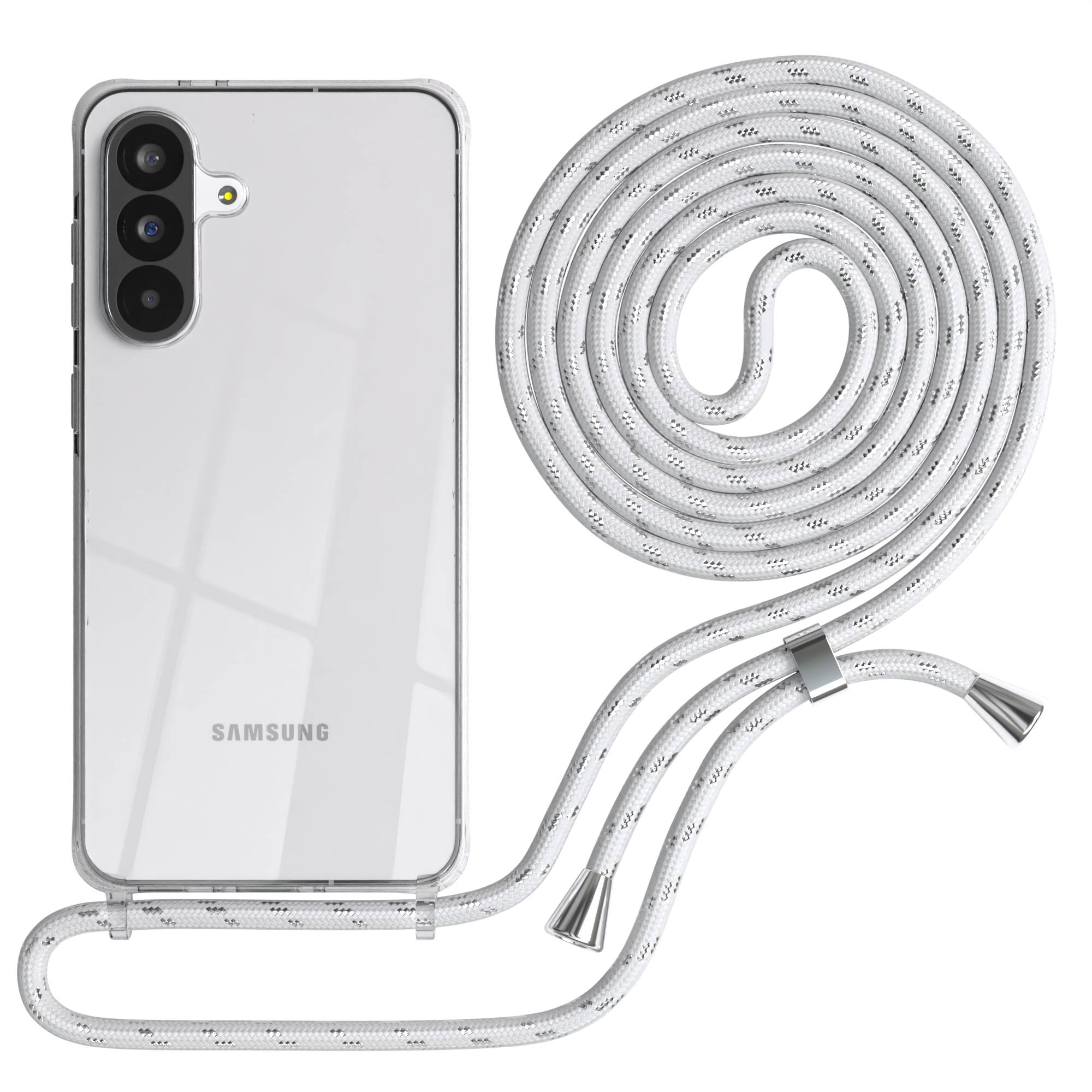 Galaxy A56 transparente Hülle + Kordel