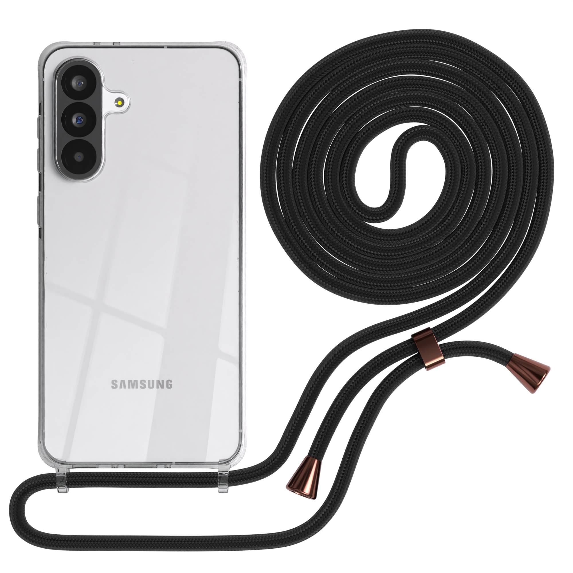 Galaxy A56 transparente Hülle + Kordel