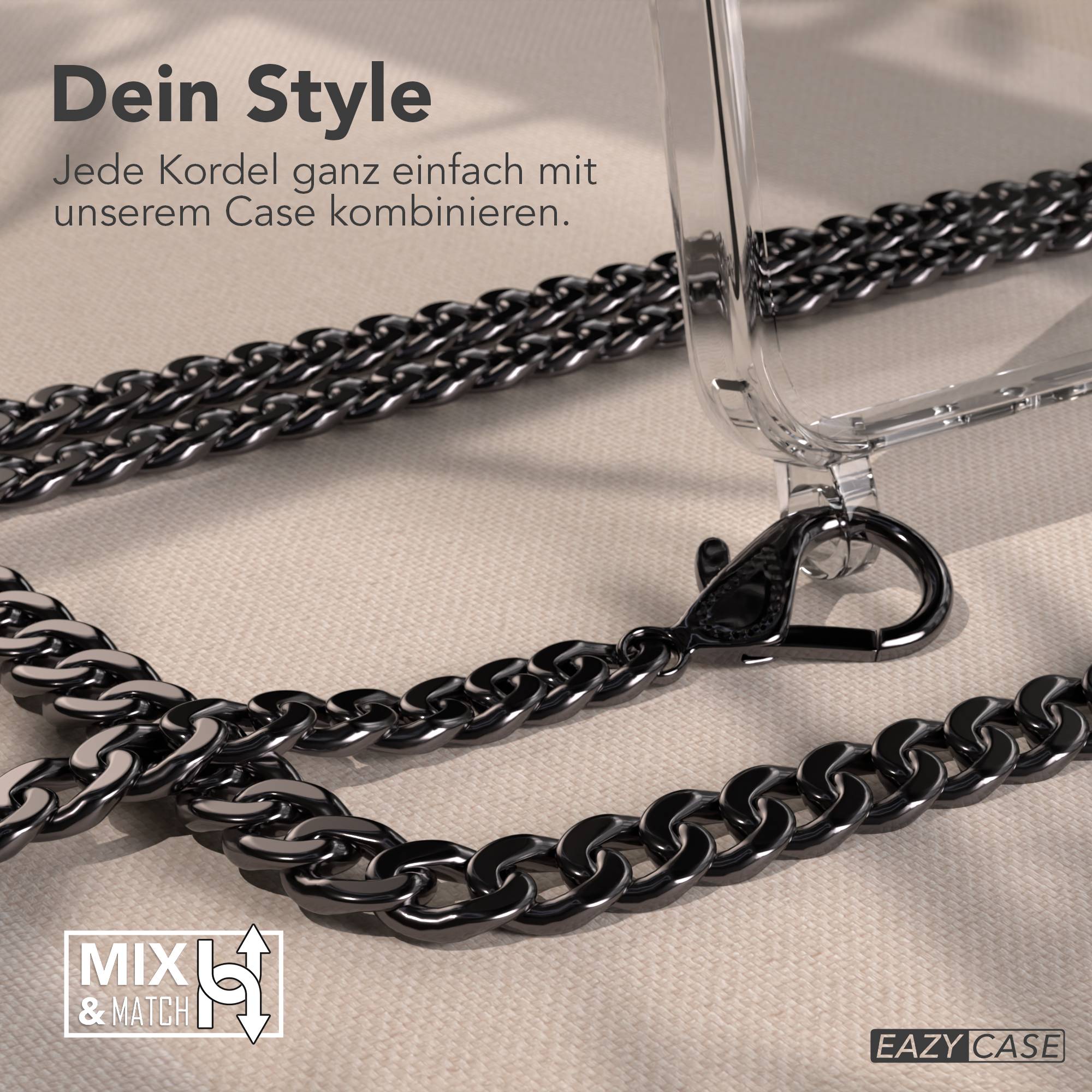 Galaxy A56 Hülle mit Metallkette + Schwarze Kordel