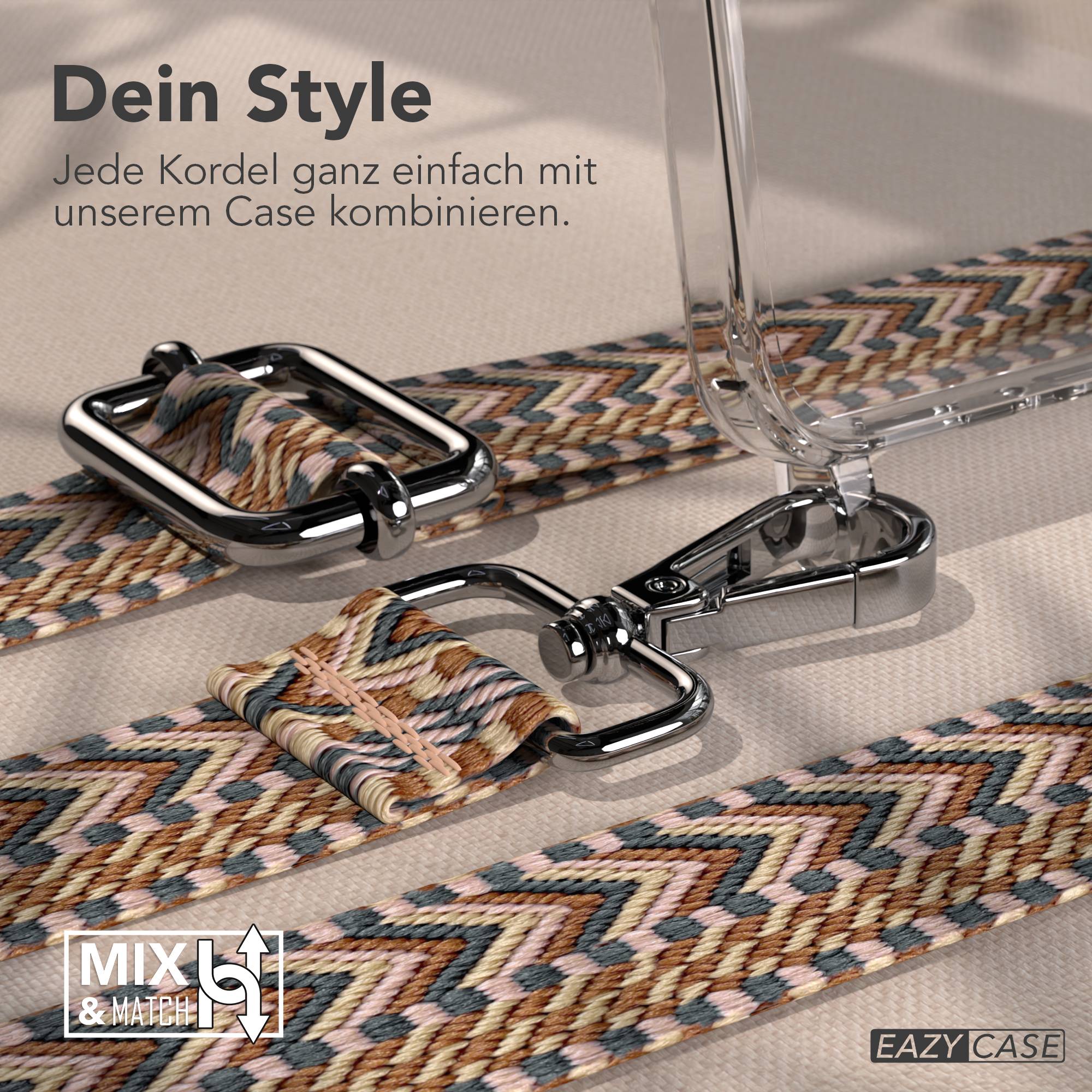 Samsung Galaxy A56 Handykette mit Boho Band verstellbar