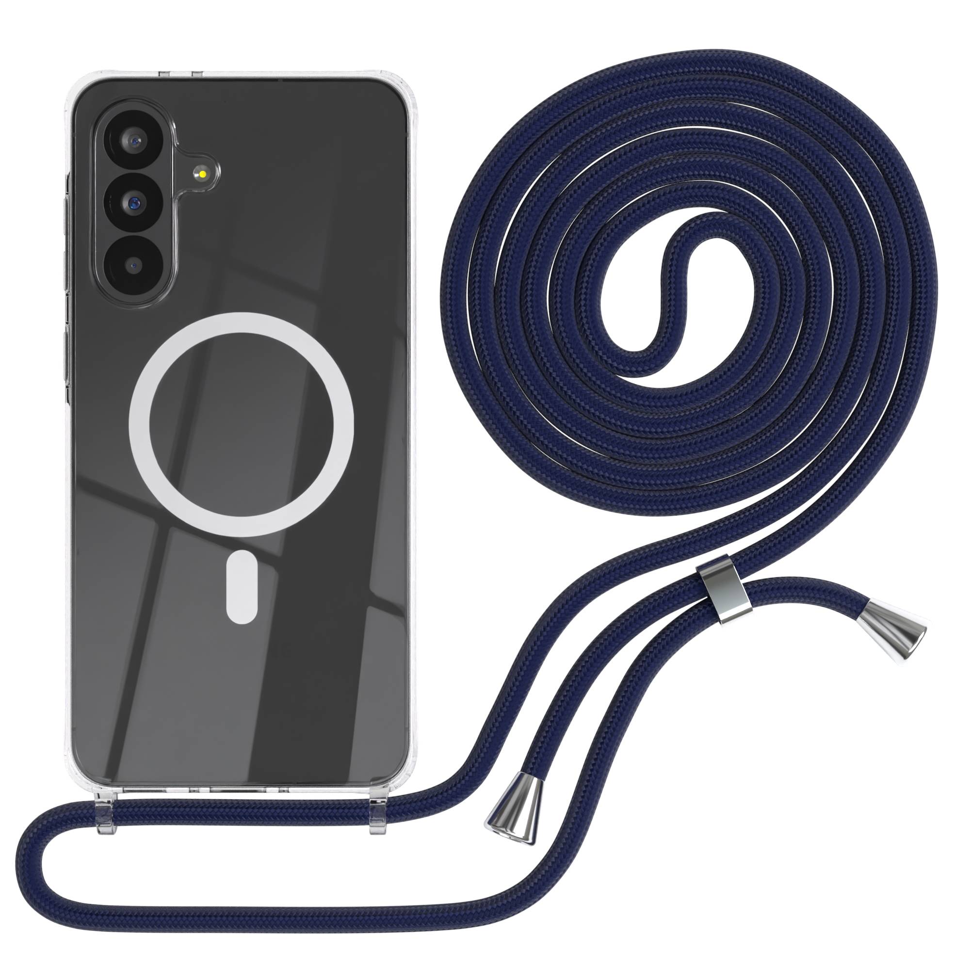 Galaxy A56 transparente Hülle + Kordel mit MagSafe