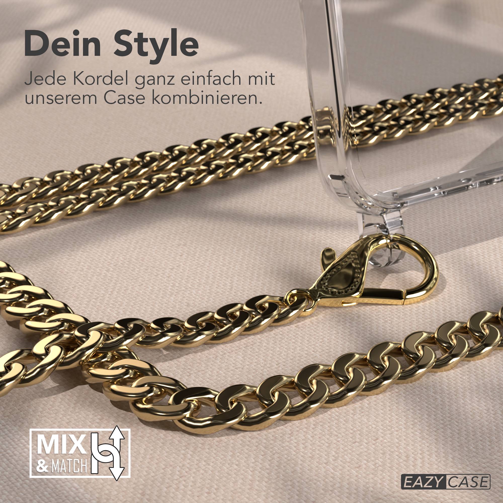 Galaxy A56 Hülle mit Metallkette + Schwarze Kordel mit MagSafe