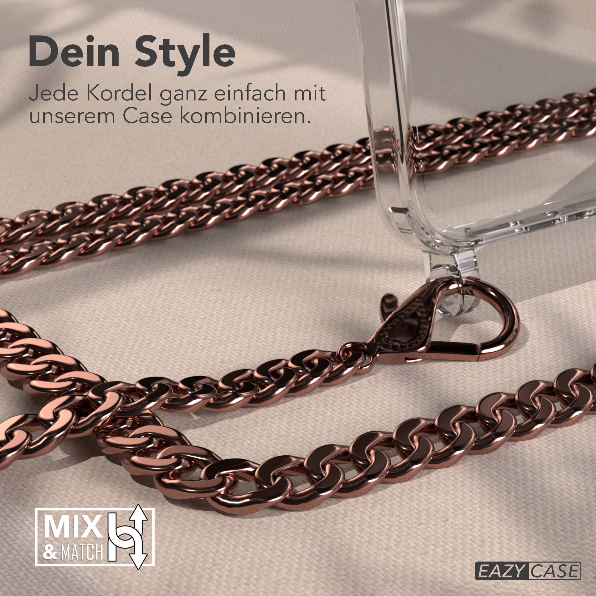 Galaxy A56 Hülle mit Metallkette + Schwarze Kordel mit MagSafe