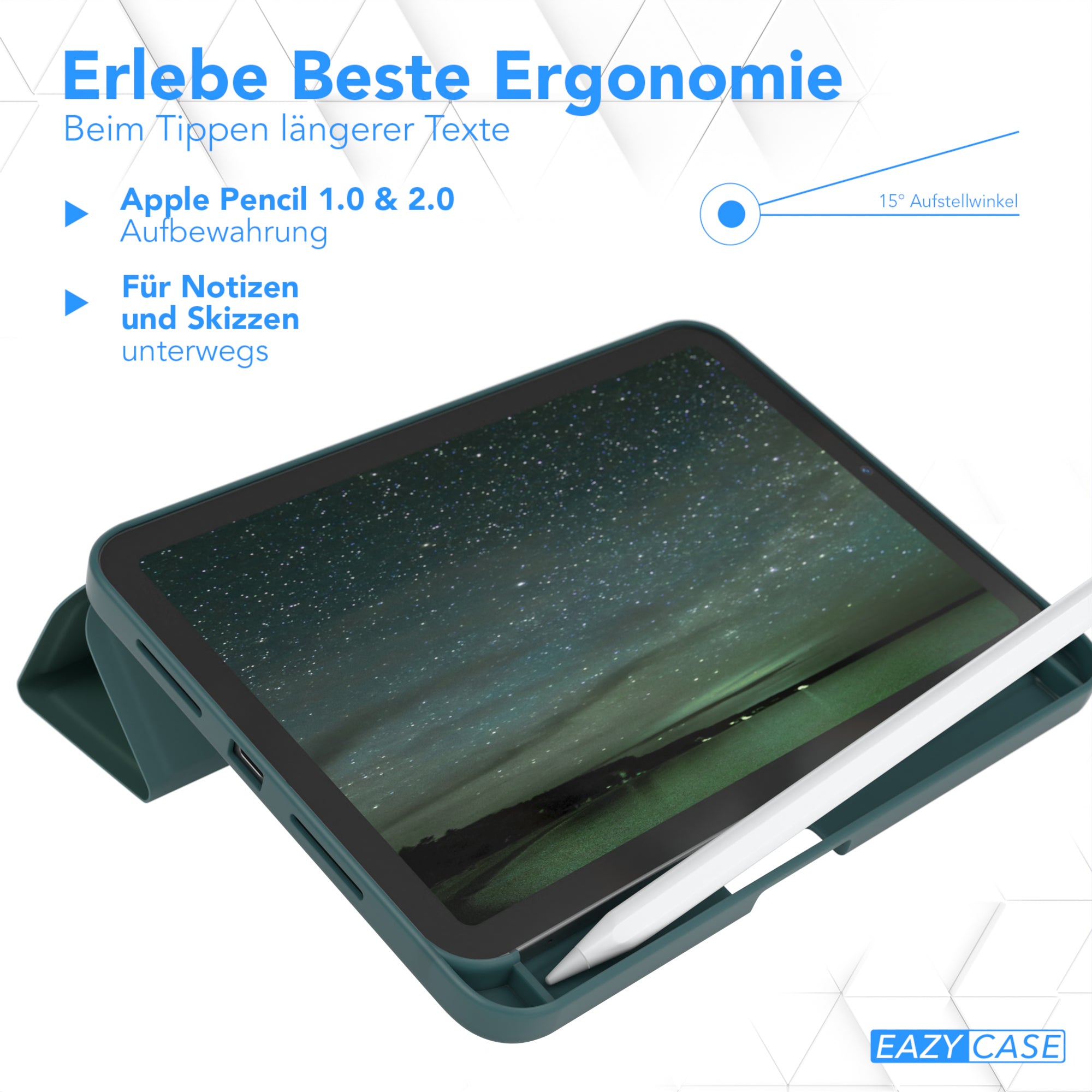 iPad Mini 7. Gen (2024) - A17 Pro Smartcase mit Stifthalter