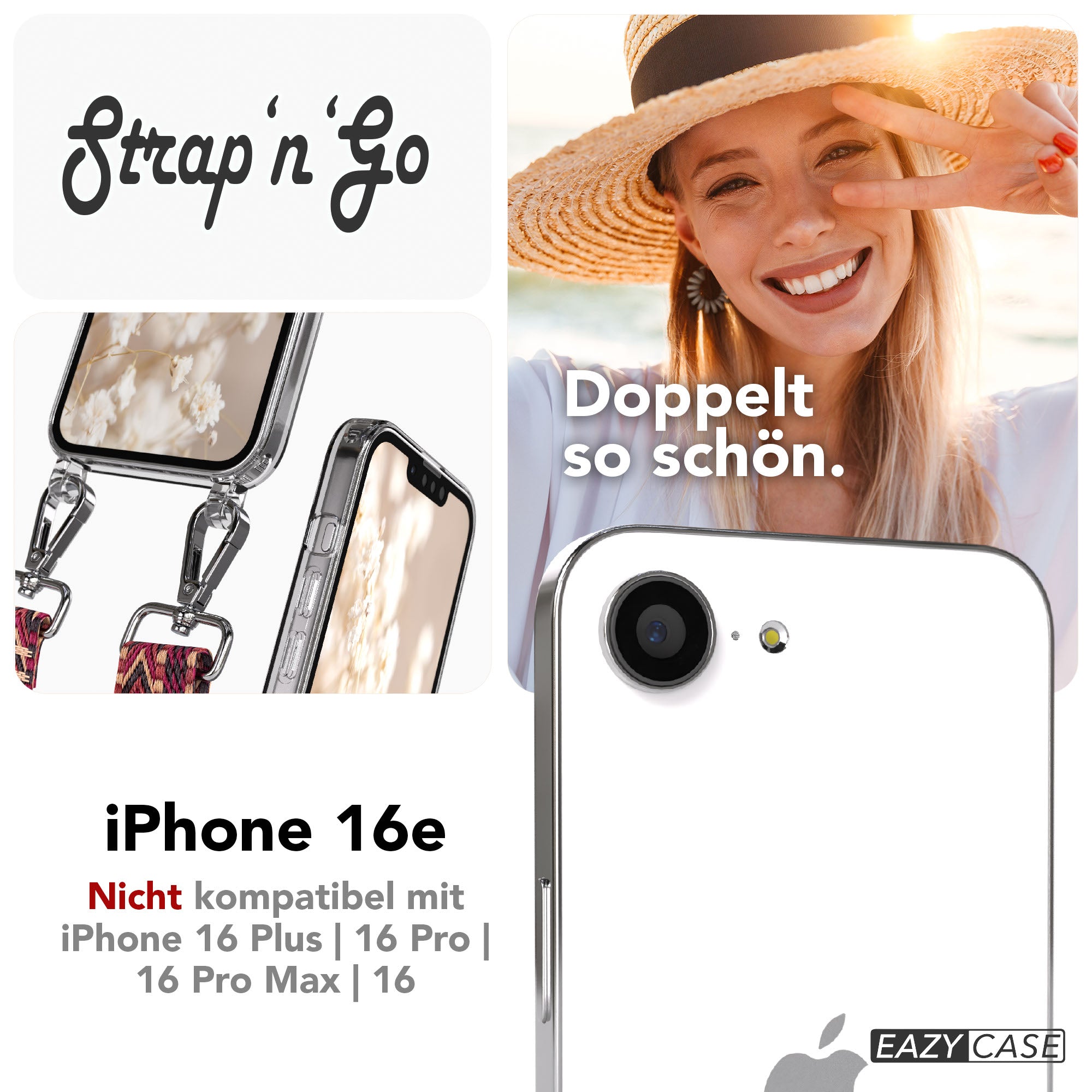 iPhone 16e Hülle + Boho Band
