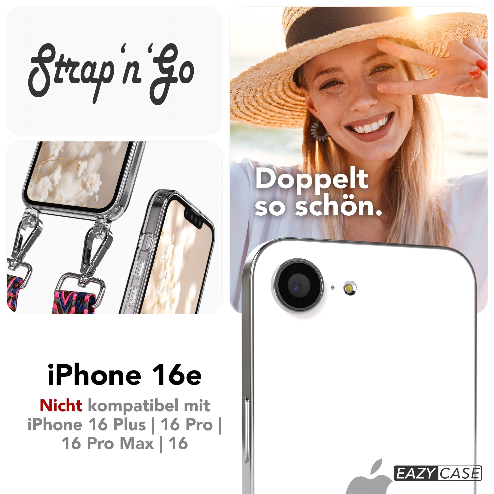 iPhone 16e Hülle + Boho Band