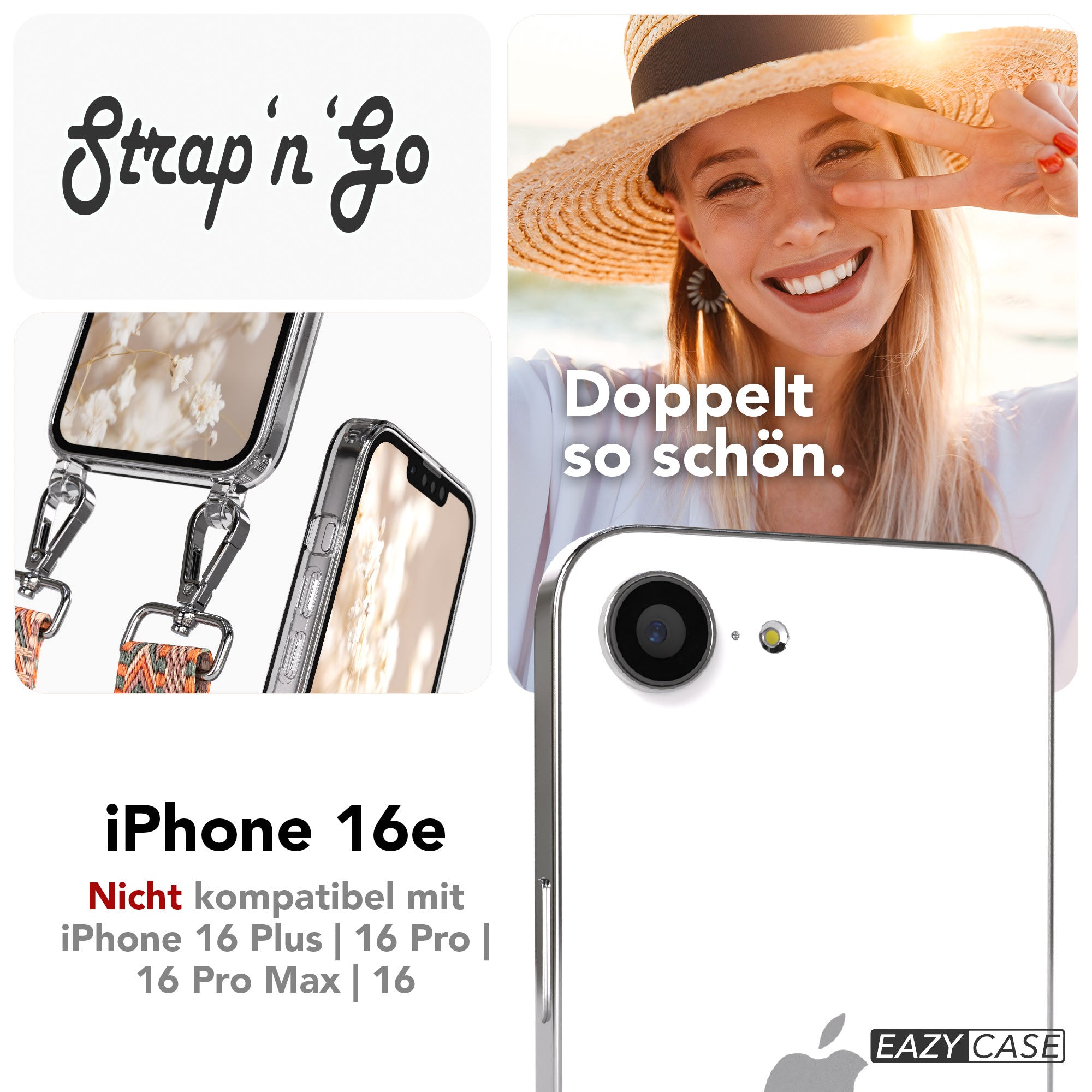iPhone 16e Hülle + Boho Band