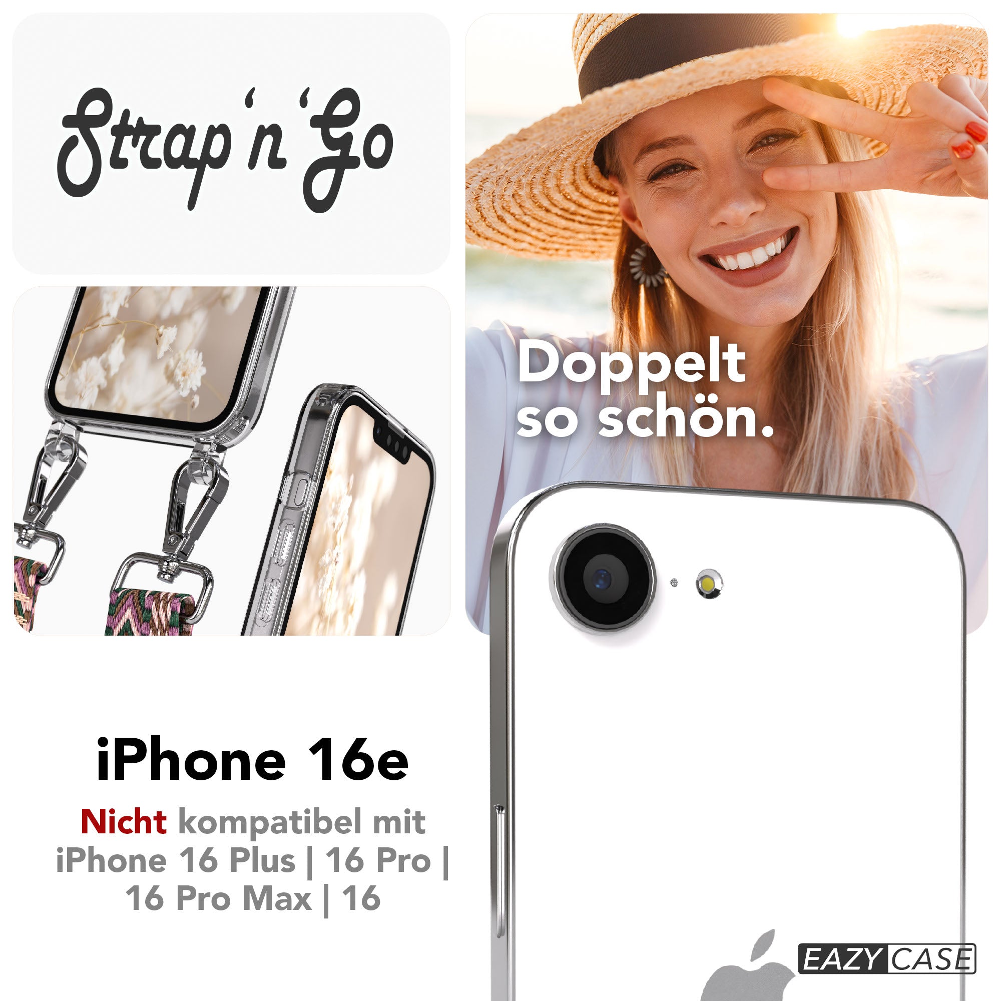 iPhone 16e Hülle + Boho Band