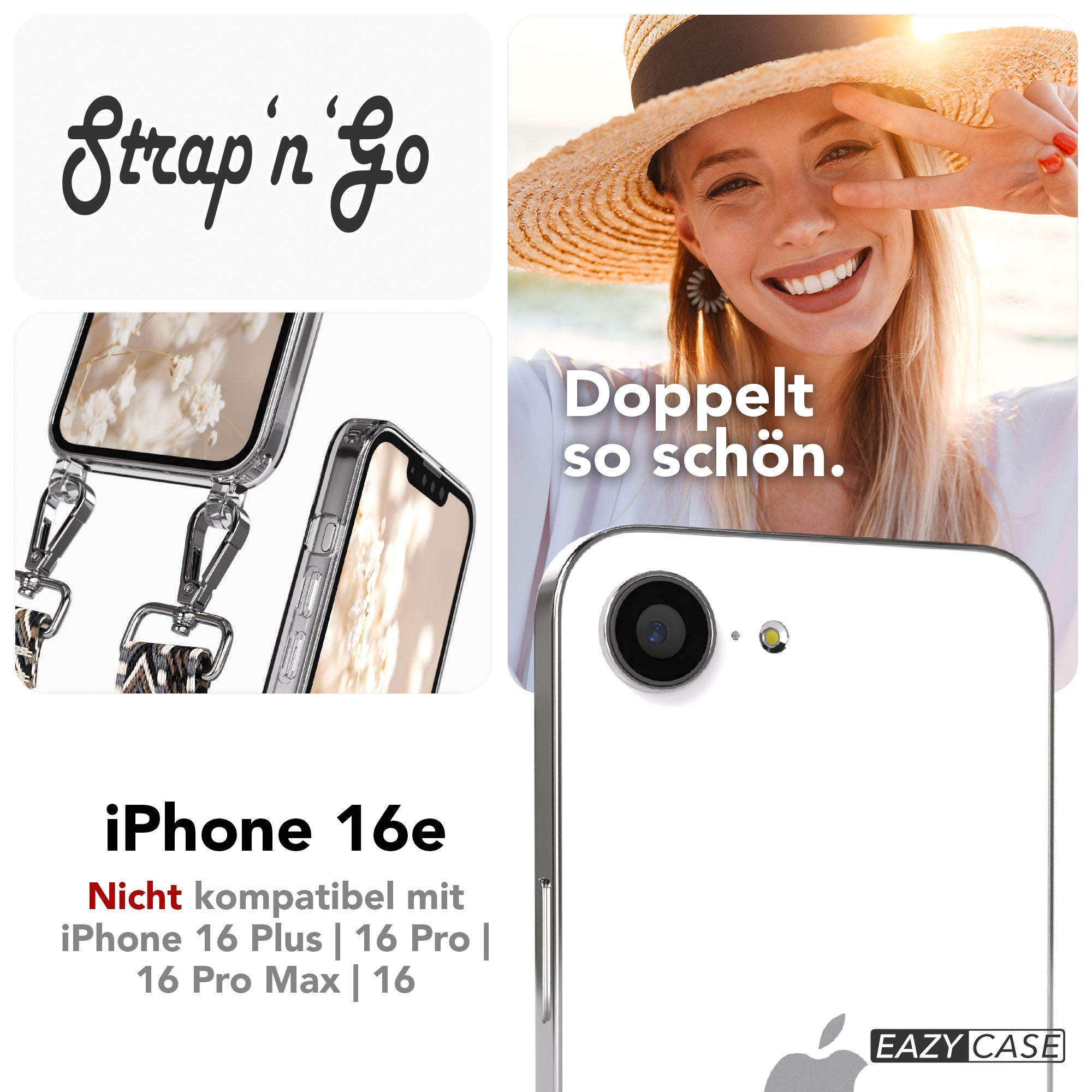 iPhone 16e Hülle + Boho Band