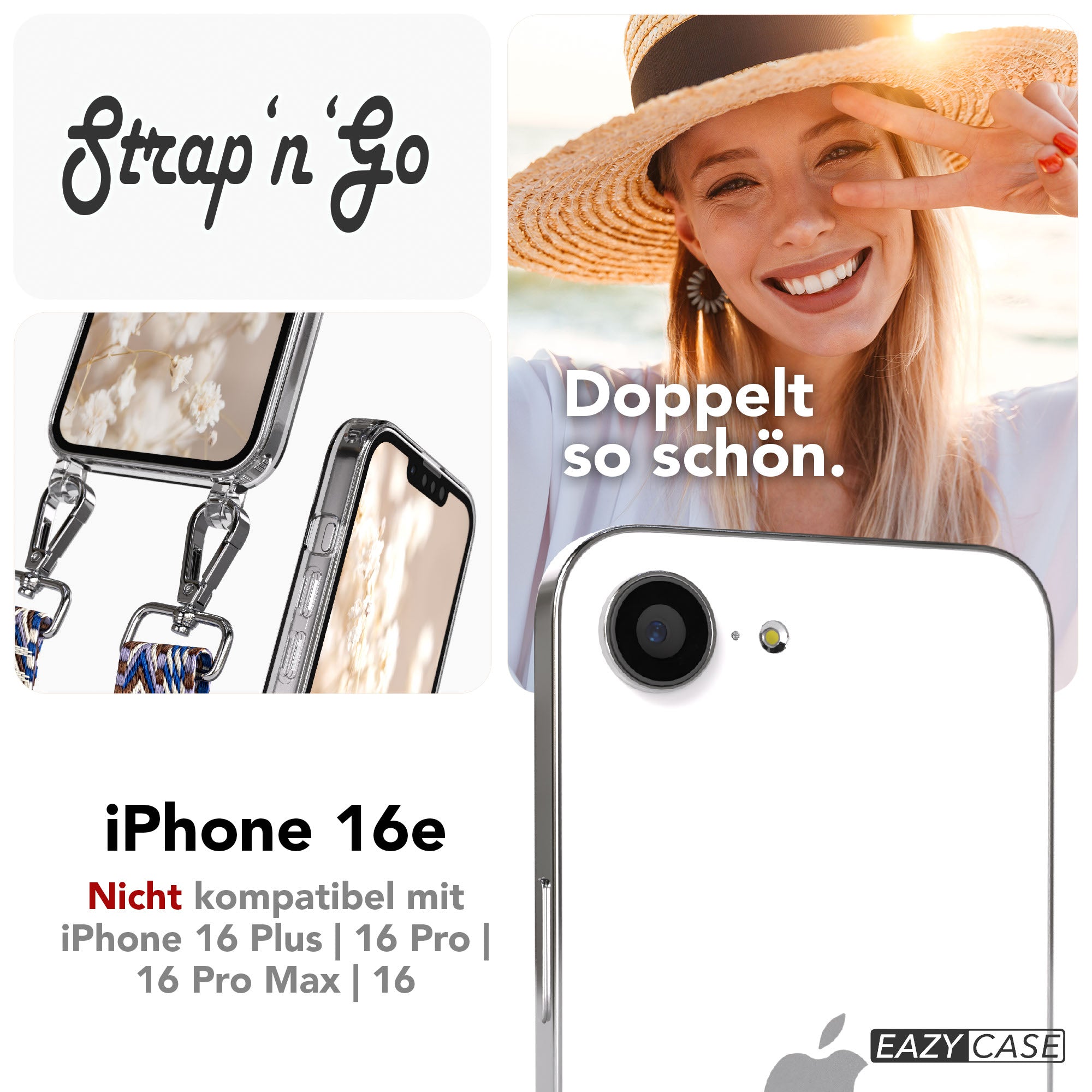 iPhone 16e Hülle + Boho Band