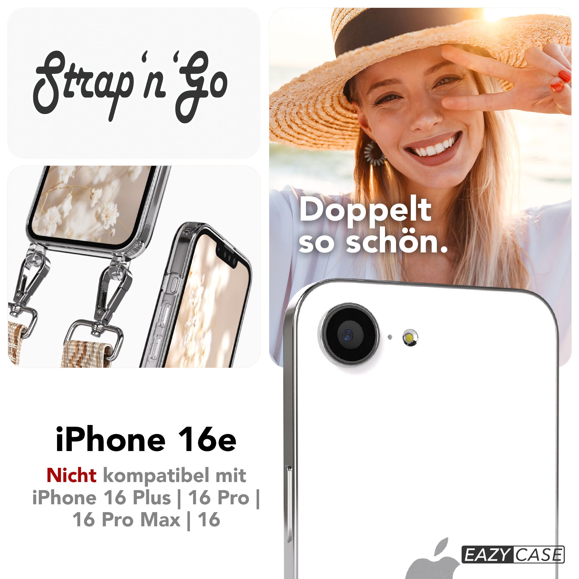 iPhone 16e Hülle + Boho Band