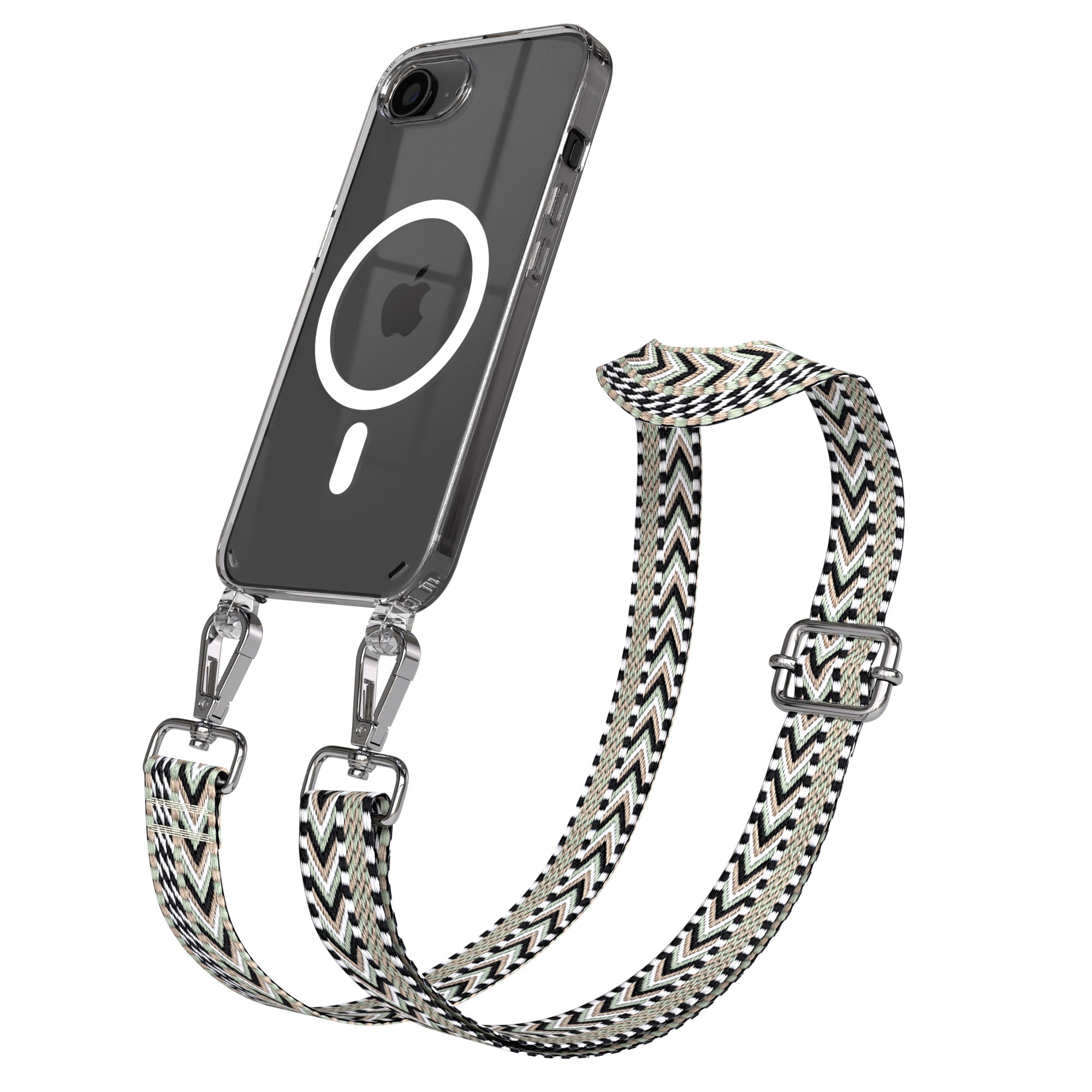 iPhone 16e MagSafe Handykette mit Boho Band Tragekette