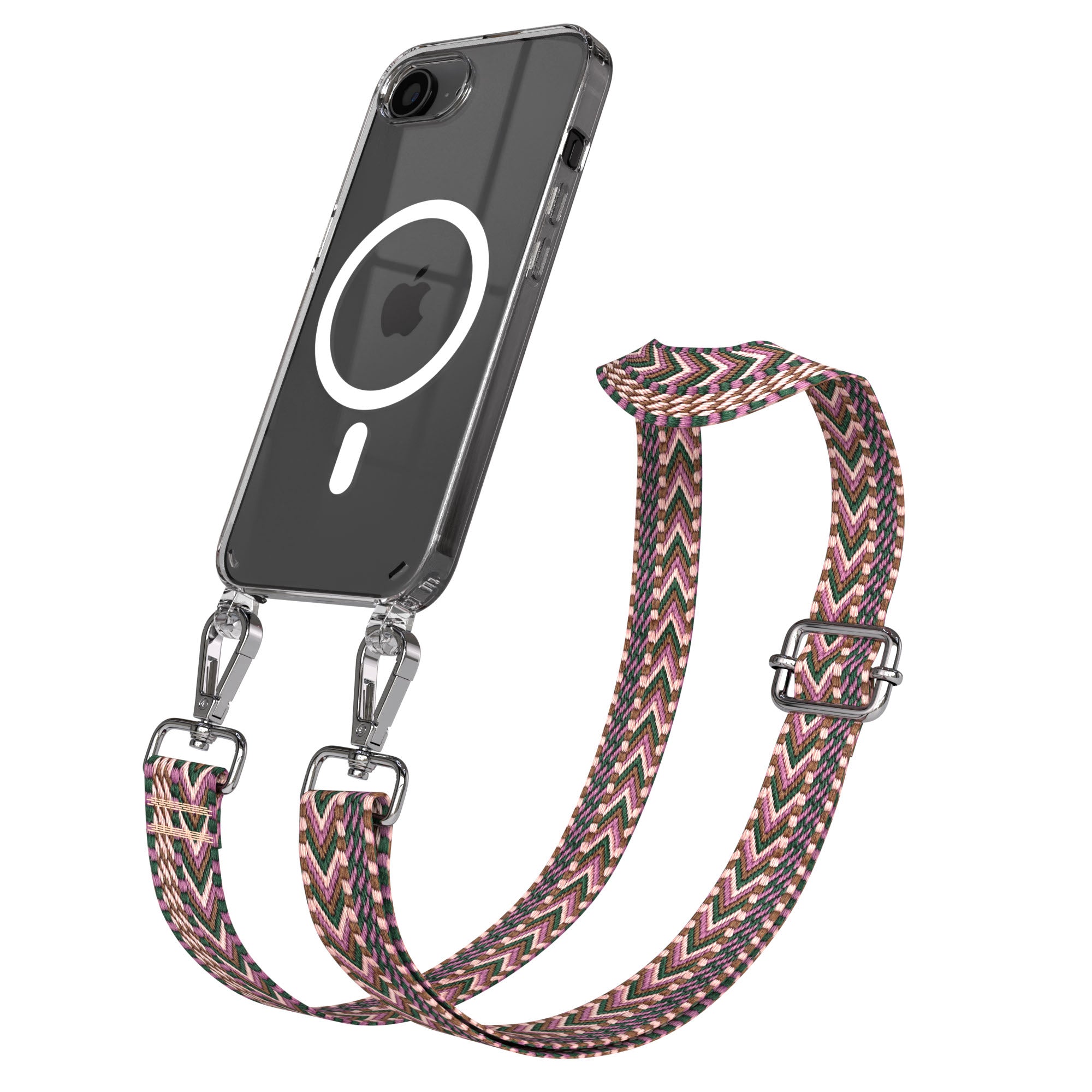 iPhone 16e MagSafe Handykette mit Boho Band Tragekette