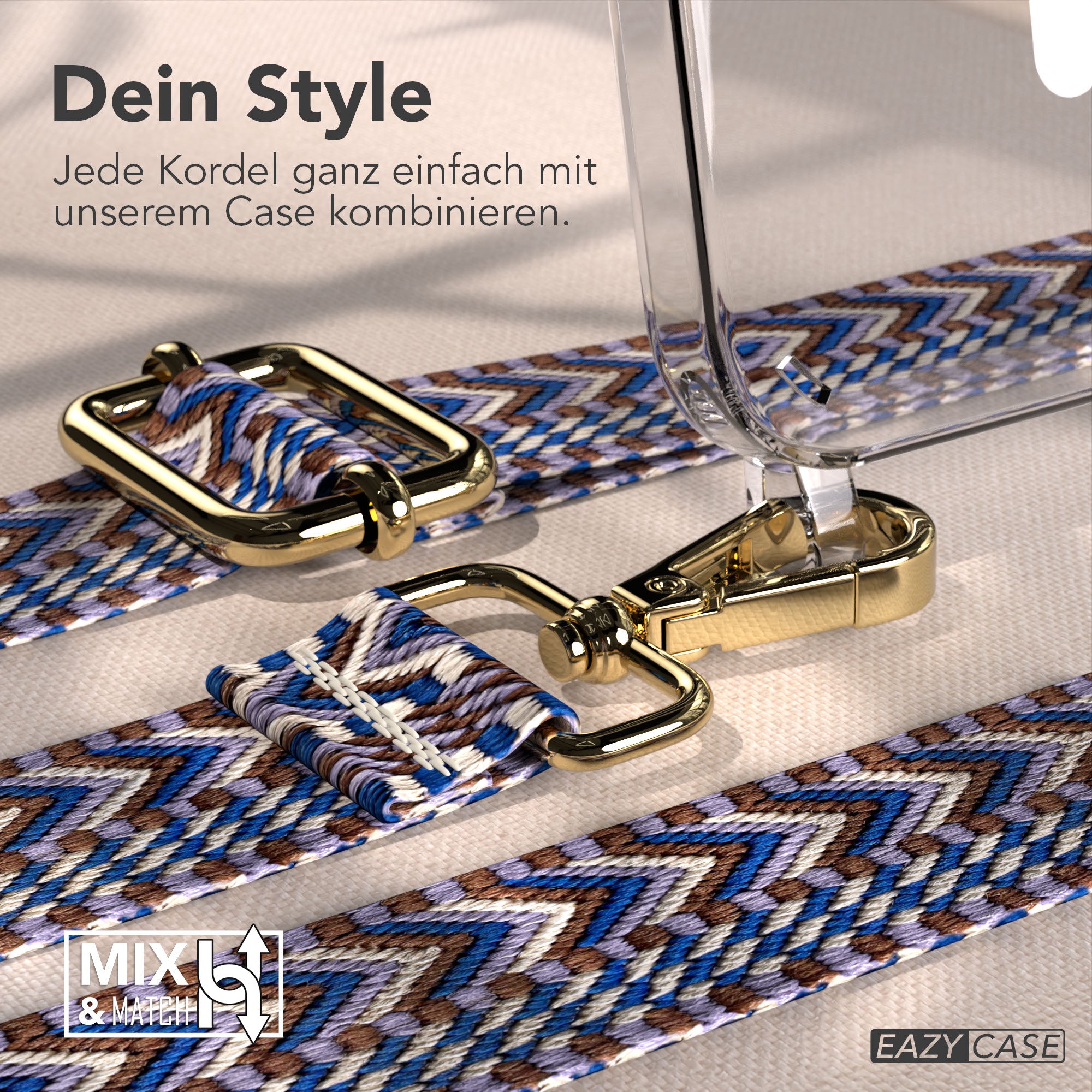 iPhone 16e MagSafe Handykette mit Boho Band Tragekette
