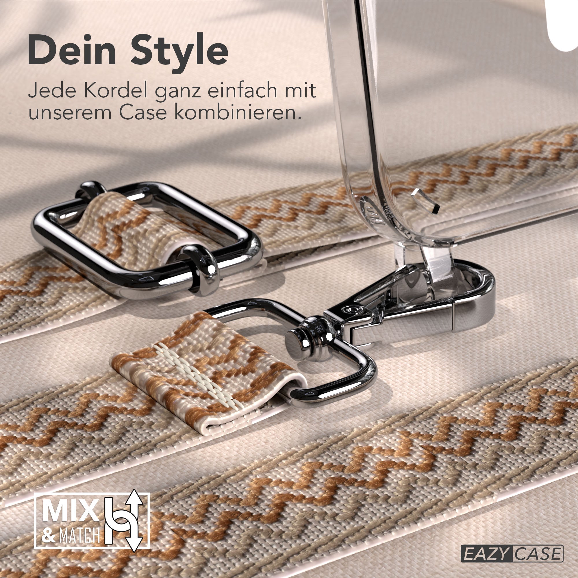 iPhone 16e MagSafe Handykette mit Boho Band Tragekette