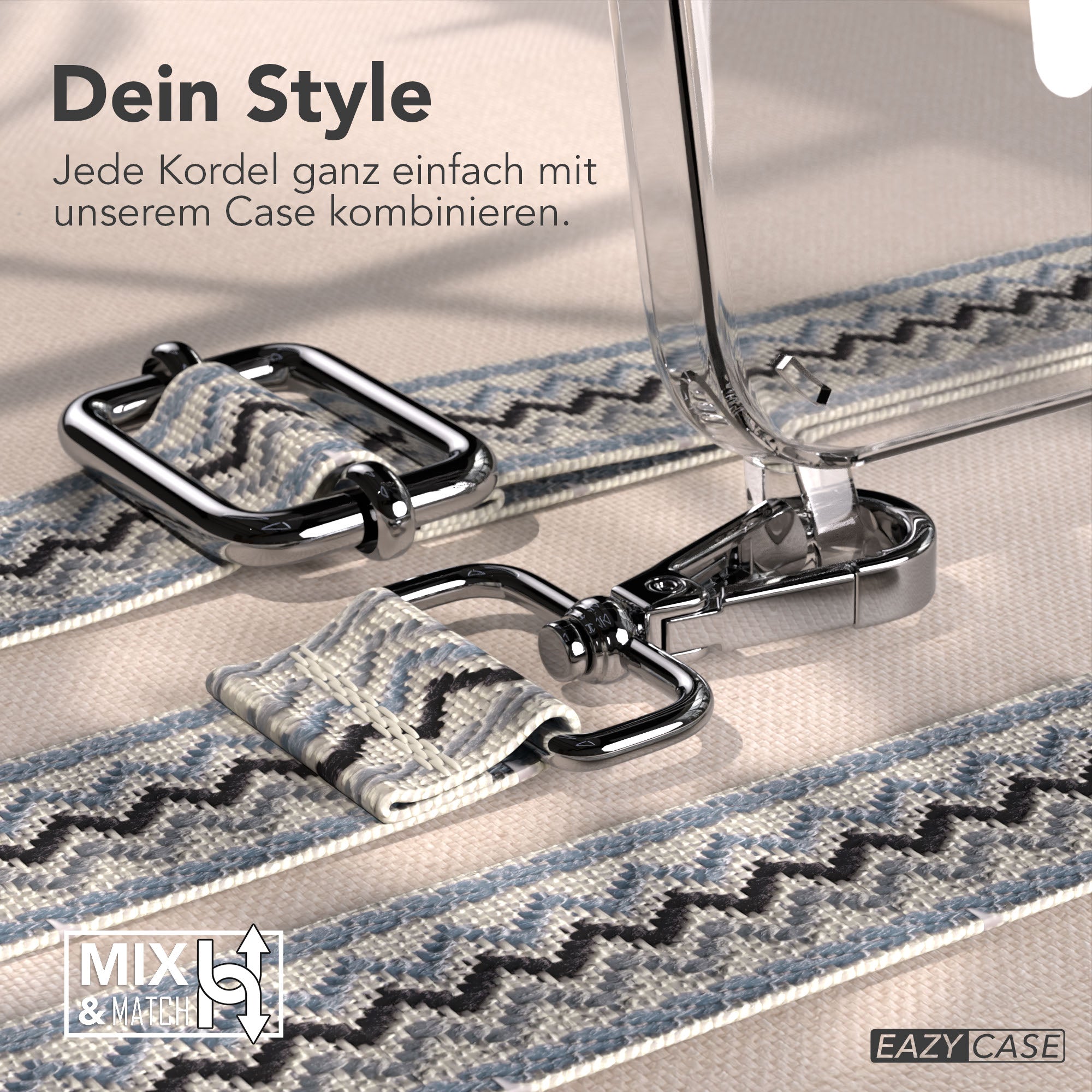 iPhone 16e MagSafe Handykette mit Boho Band Tragekette