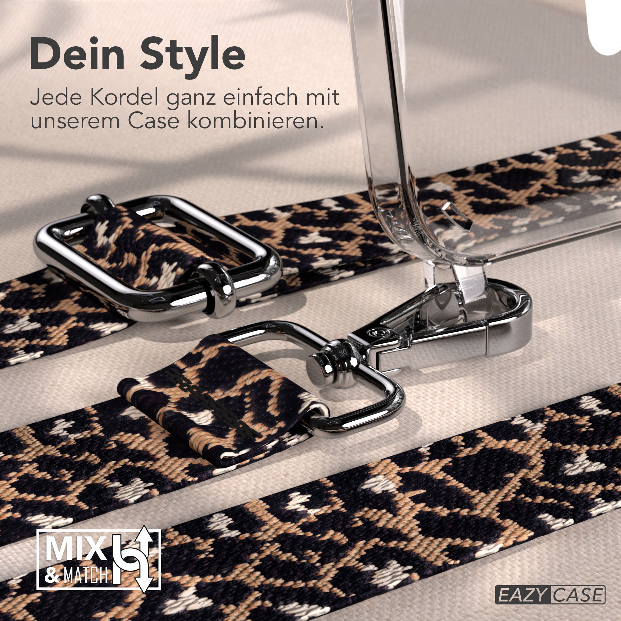 iPhone 16e MagSafe Handykette mit Boho Band Tragekette