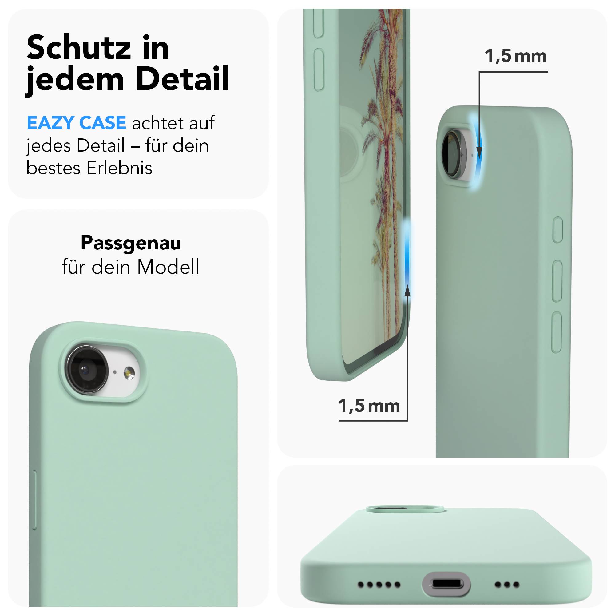 Apple iPhone 16e Premium Silikonhülle mit Kameraschutz von EAZY CASE