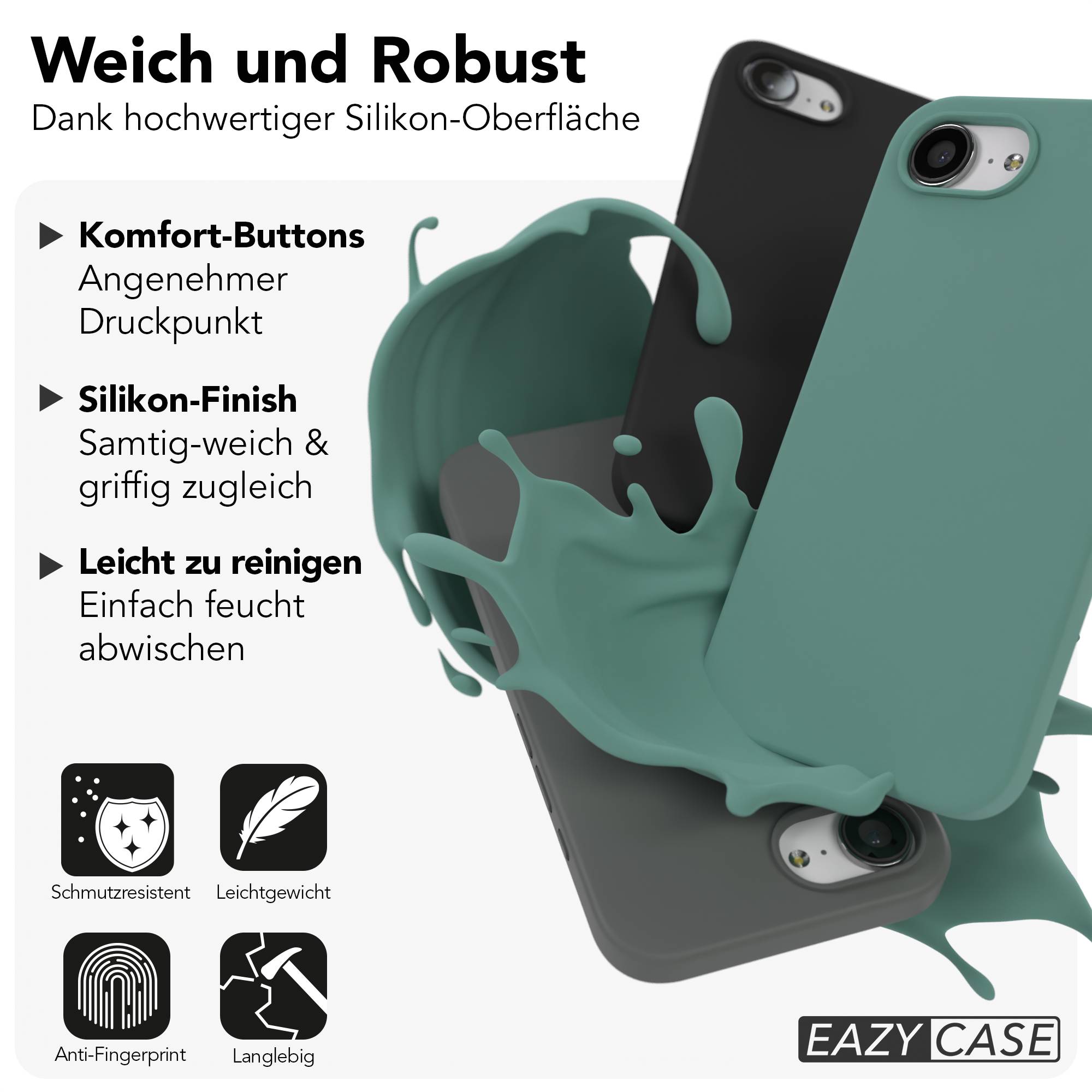 Apple iPhone 16e Premium Silikonhülle mit Kameraschutz von EAZY CASE