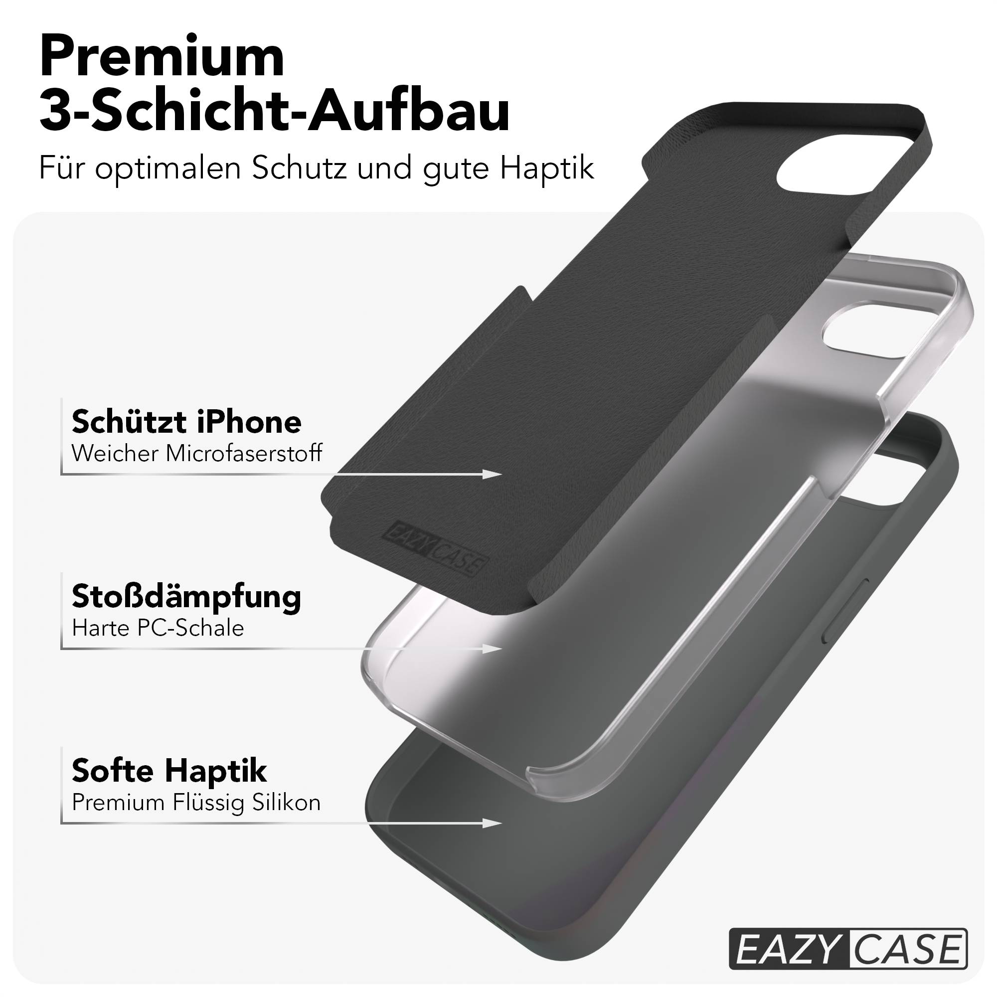 Apple iPhone 16e Premium Silikonhülle mit Kameraschutz von EAZY CASE