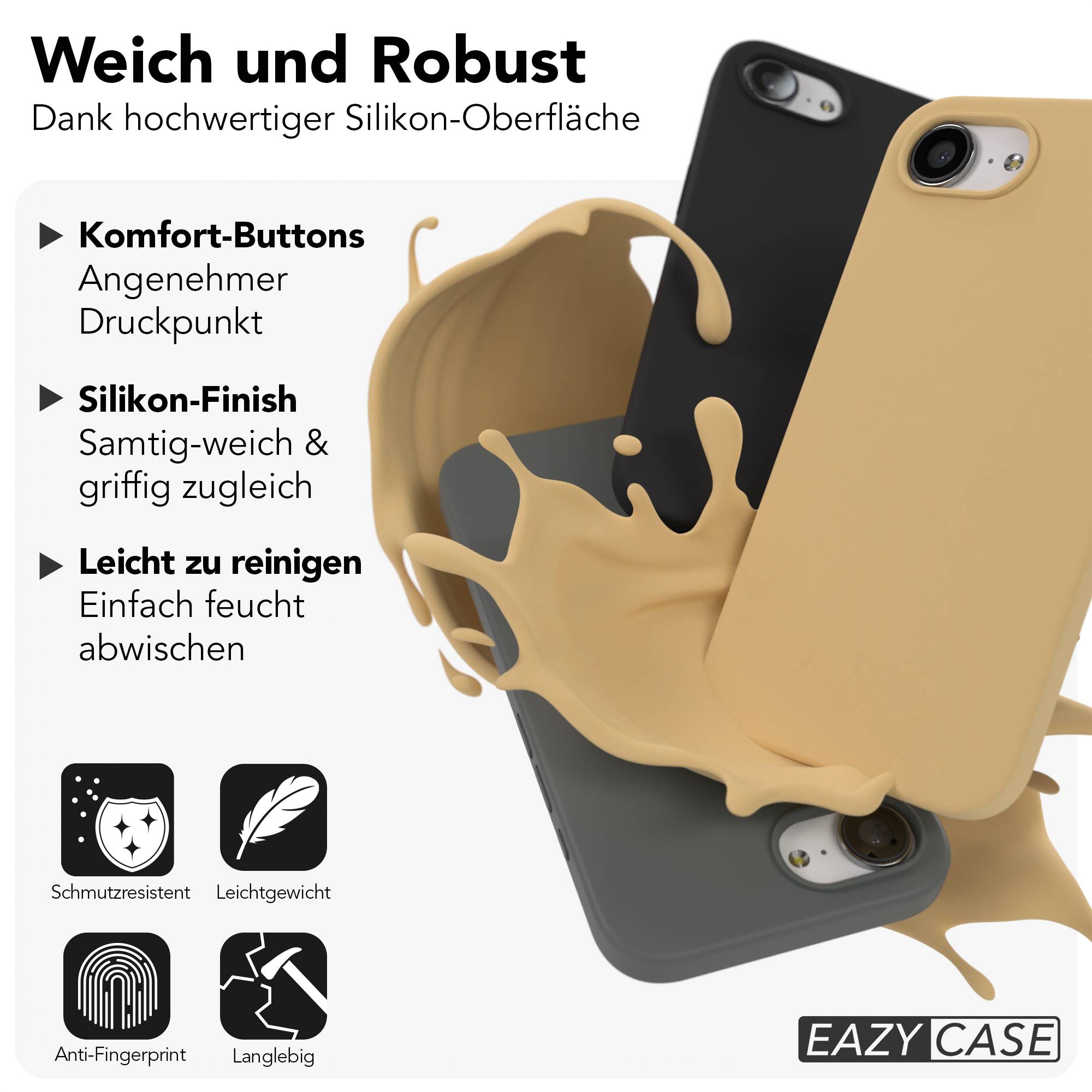 Apple iPhone 16e Premium Silikonhülle mit Kameraschutz von EAZY CASE