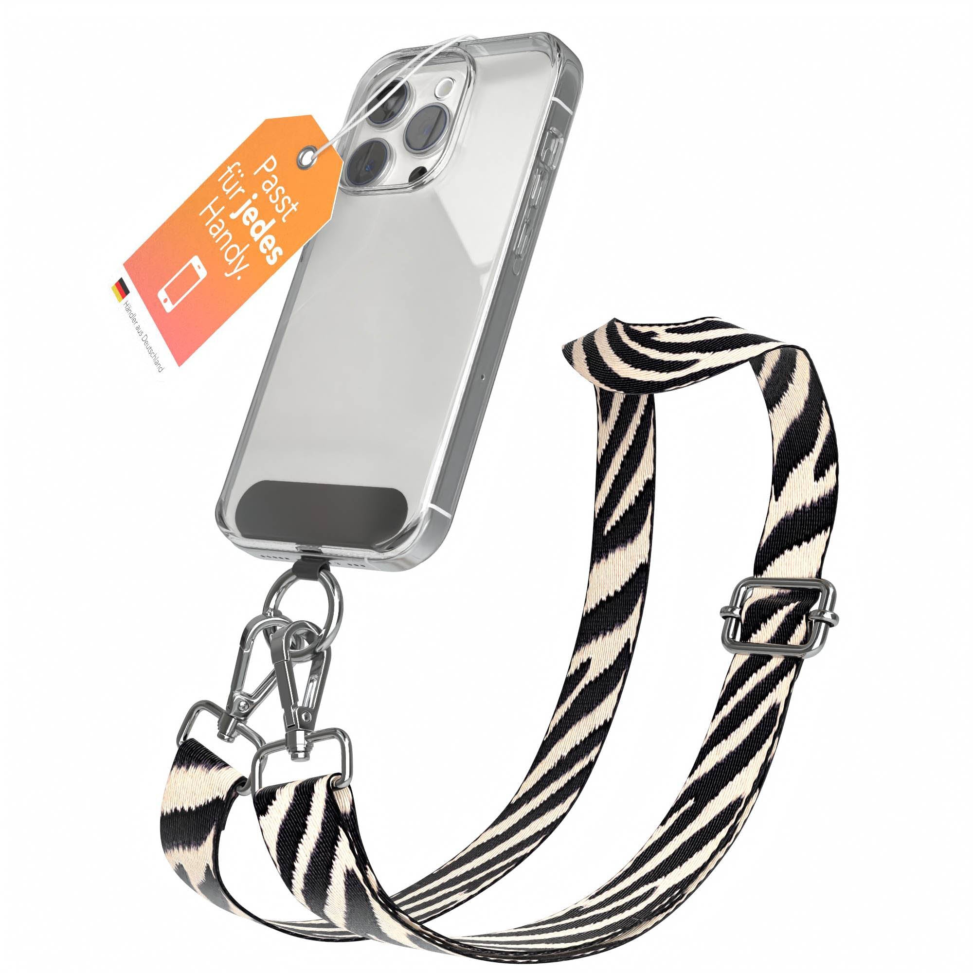 Universal Handykette mit verstellbarem Riemen und Karabinerhaken EAZY CASE