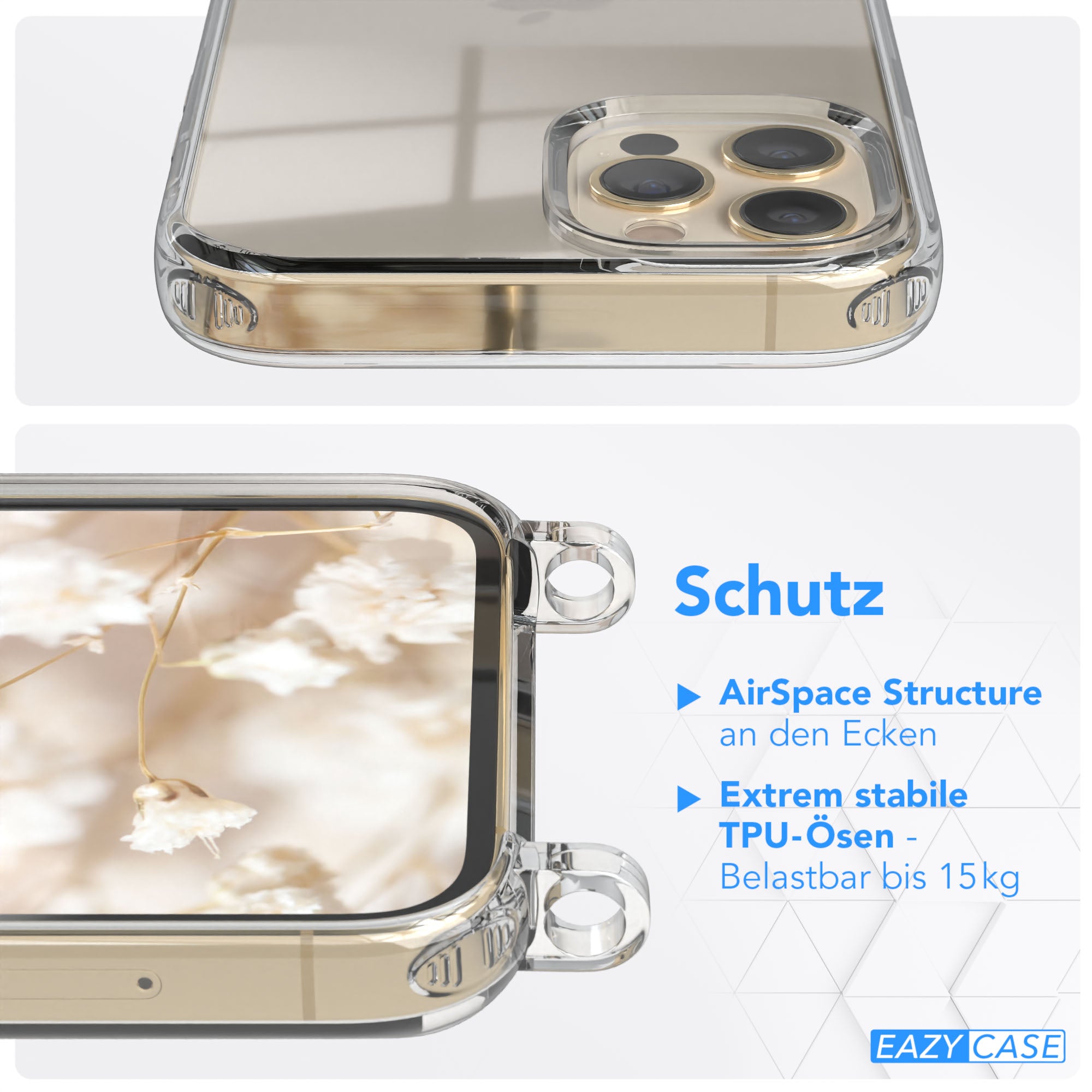 iPhone 12 / 12 Pro Hülle + Boho Band