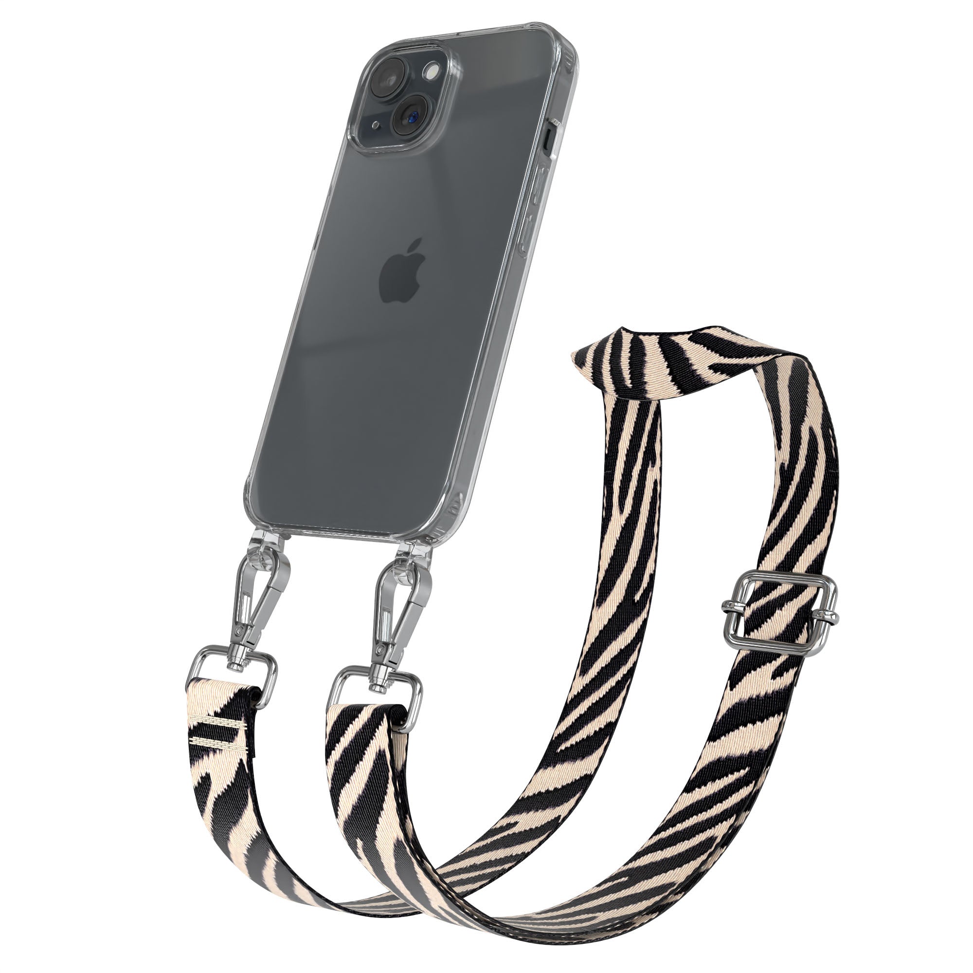 iPhone 15 Handykette mit verstellbarem Boho Band Tragegurt