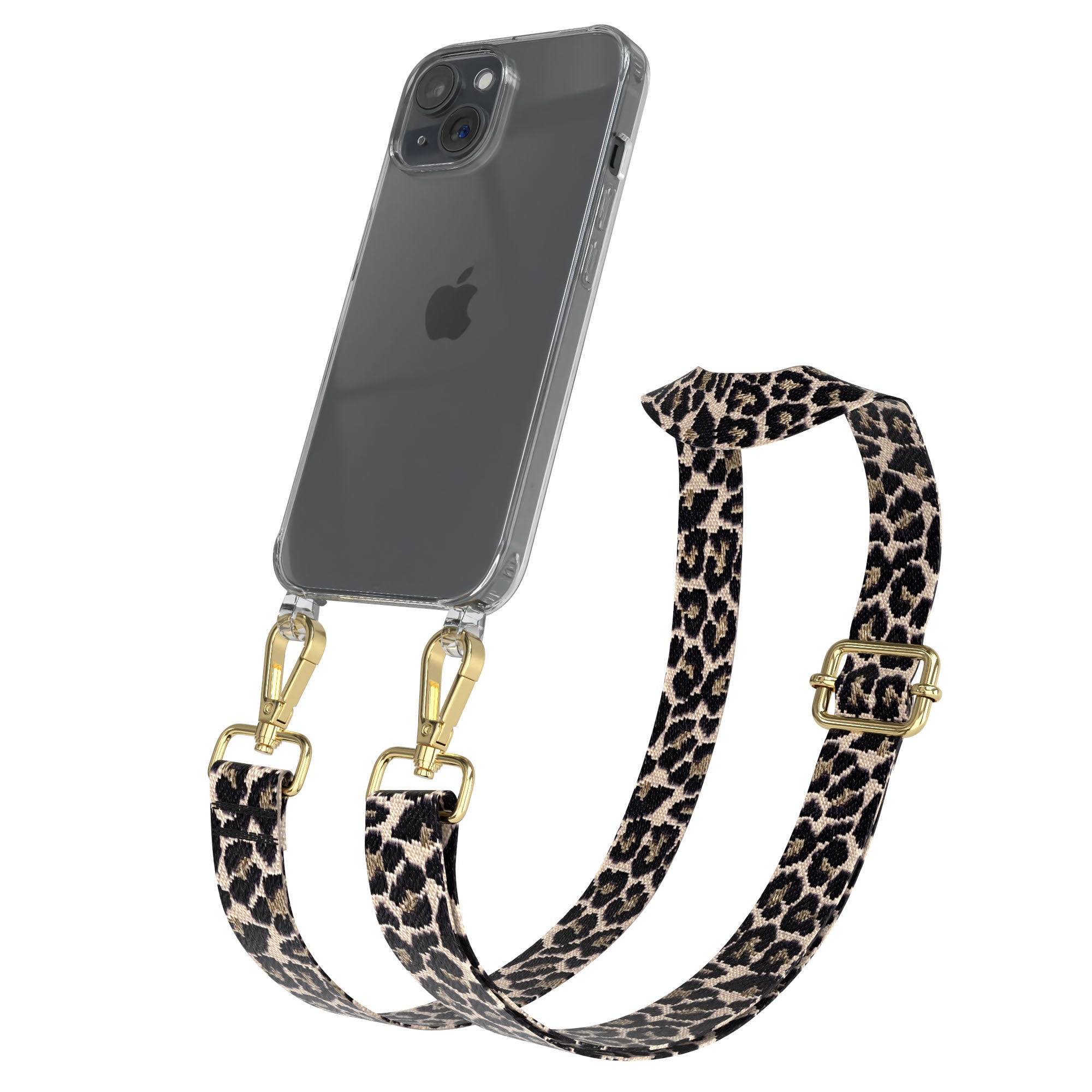 iPhone 15 Handykette mit verstellbarem Boho Band Tragegurt