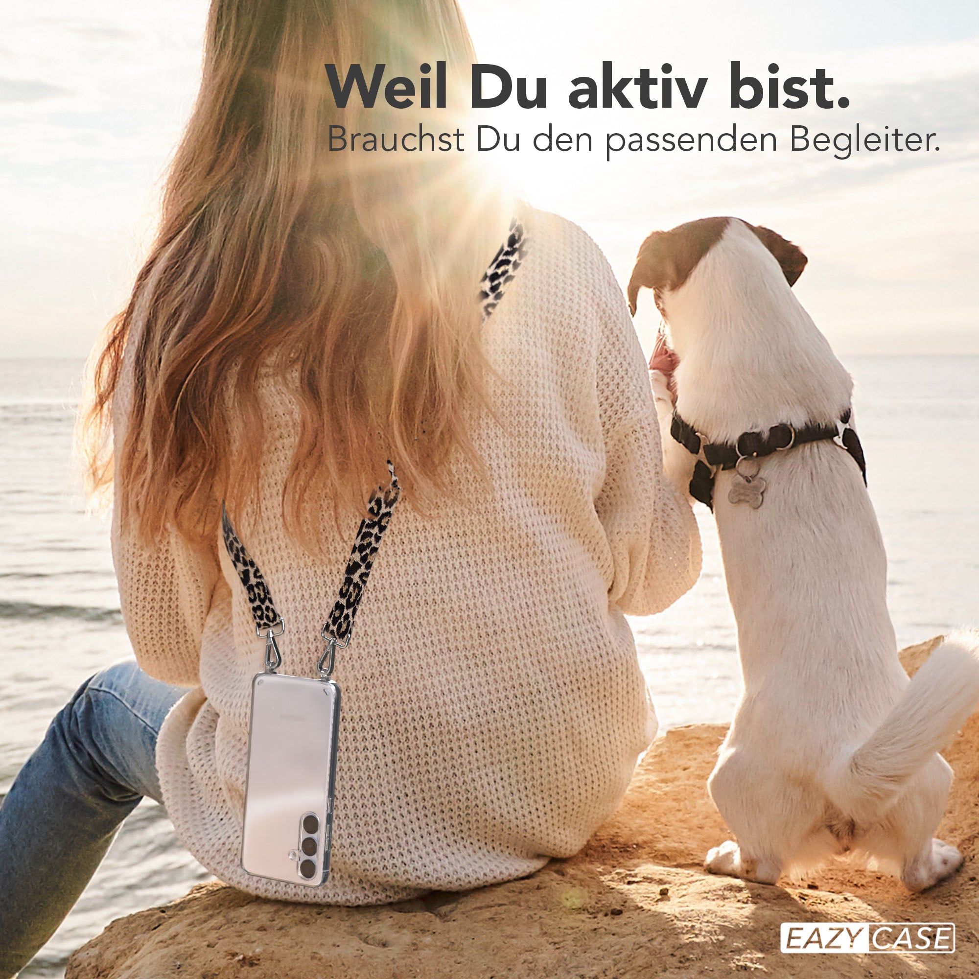 Samsung Galaxy S24 Plus Handykette mit Boho Band verstellbar