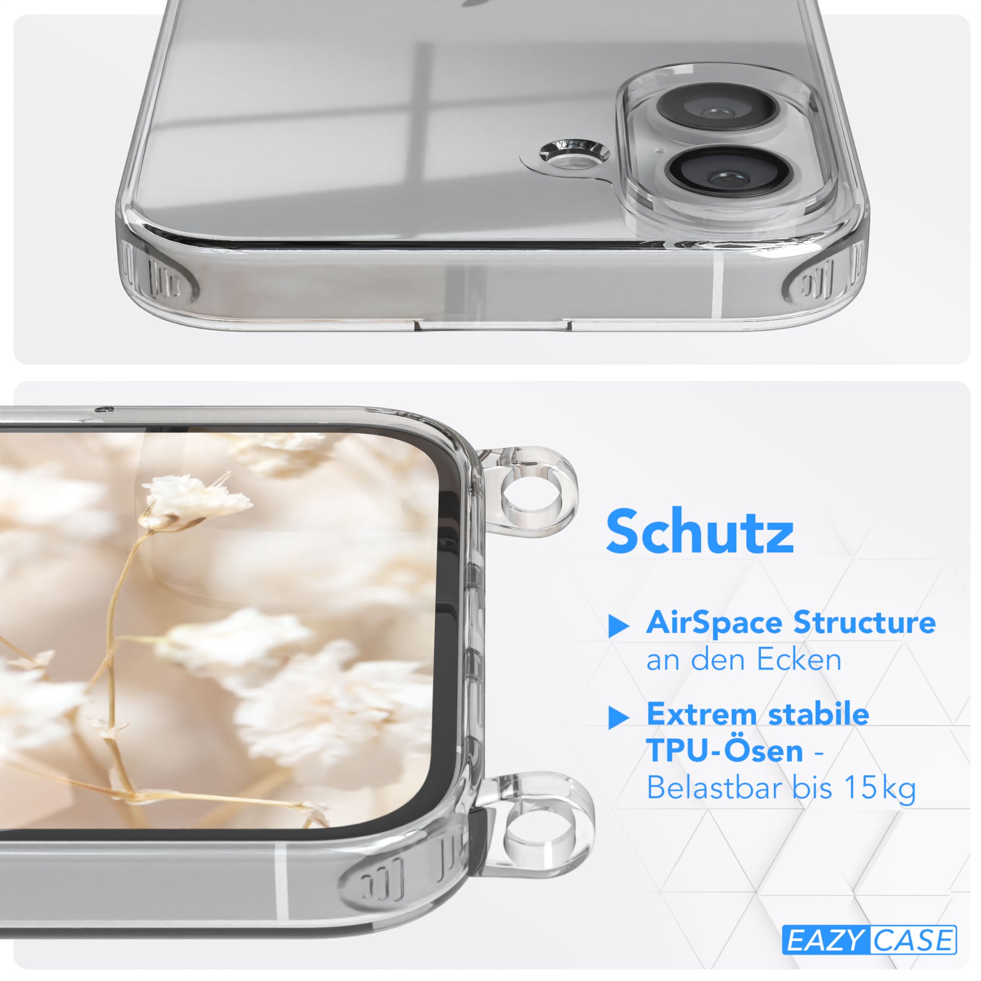 iPhone 16 Plus Hülle + Boho Band