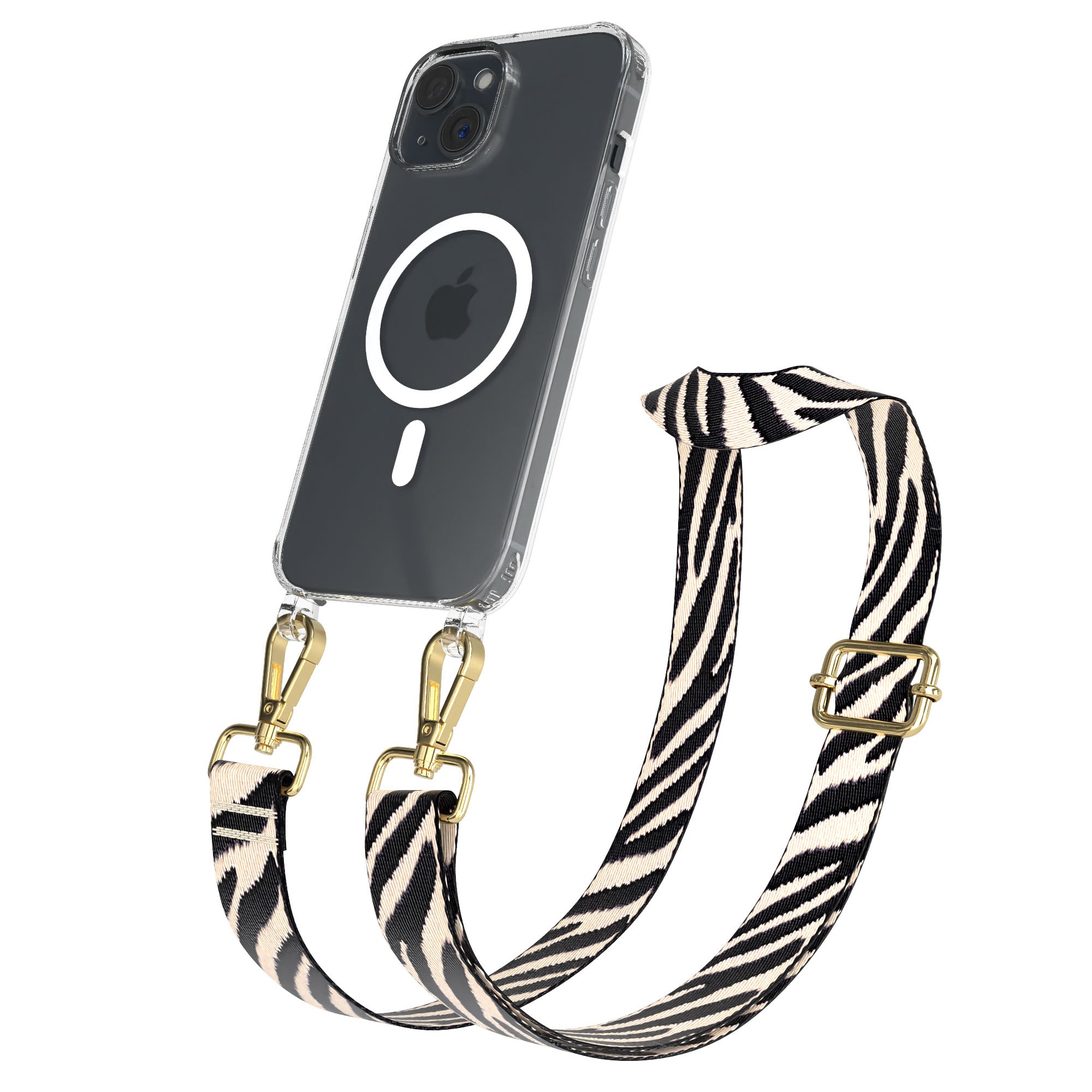 iPhone 15 MagSafe Handykette mit Boho Band verstellbar
