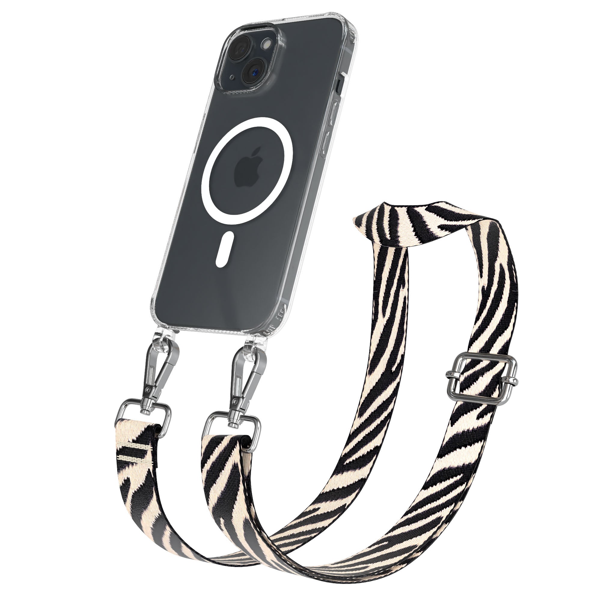 iPhone 15 Serie MagSafe Hülle + Boho Band Animal Print