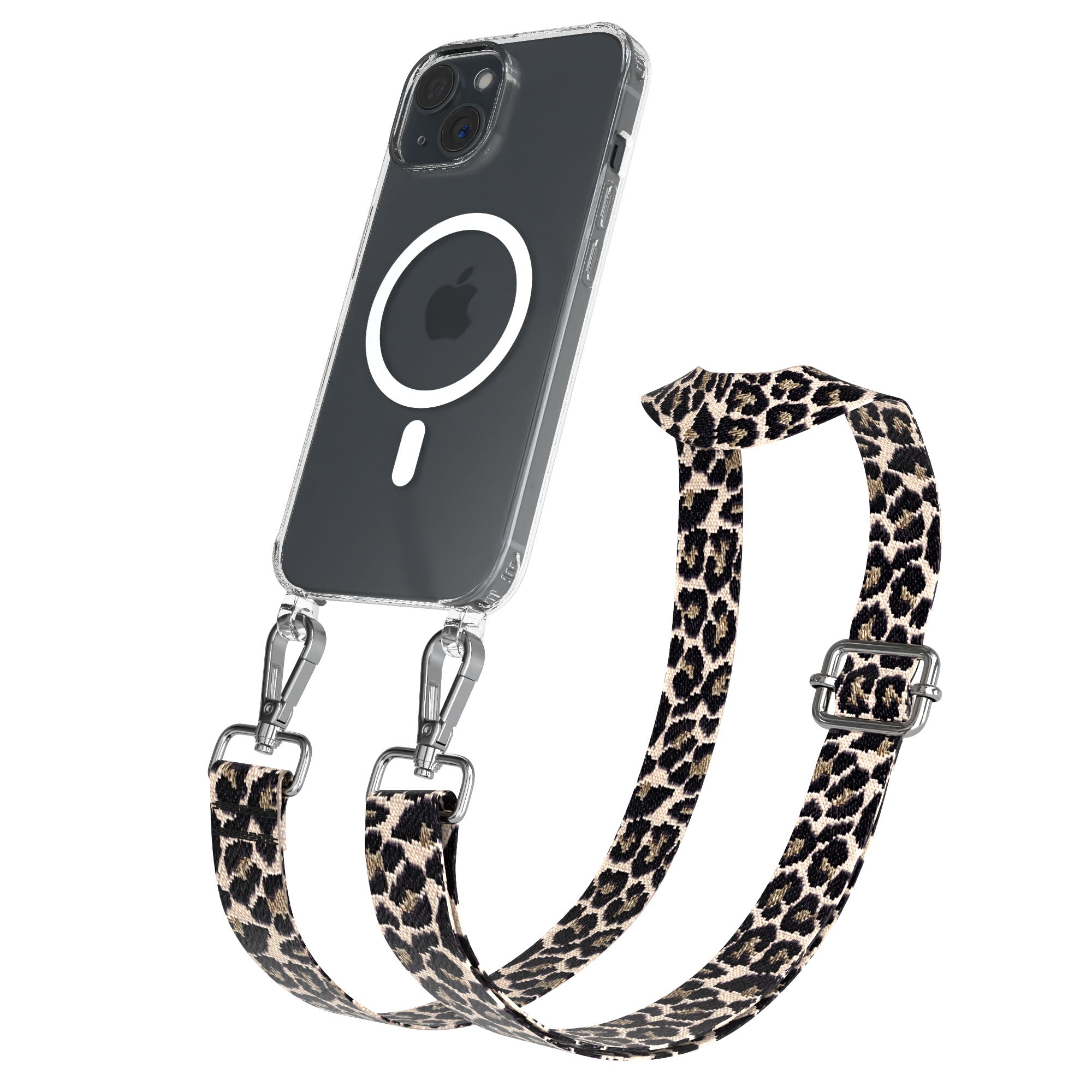 iPhone 15 Serie MagSafe Hülle + Boho Band Animal Print