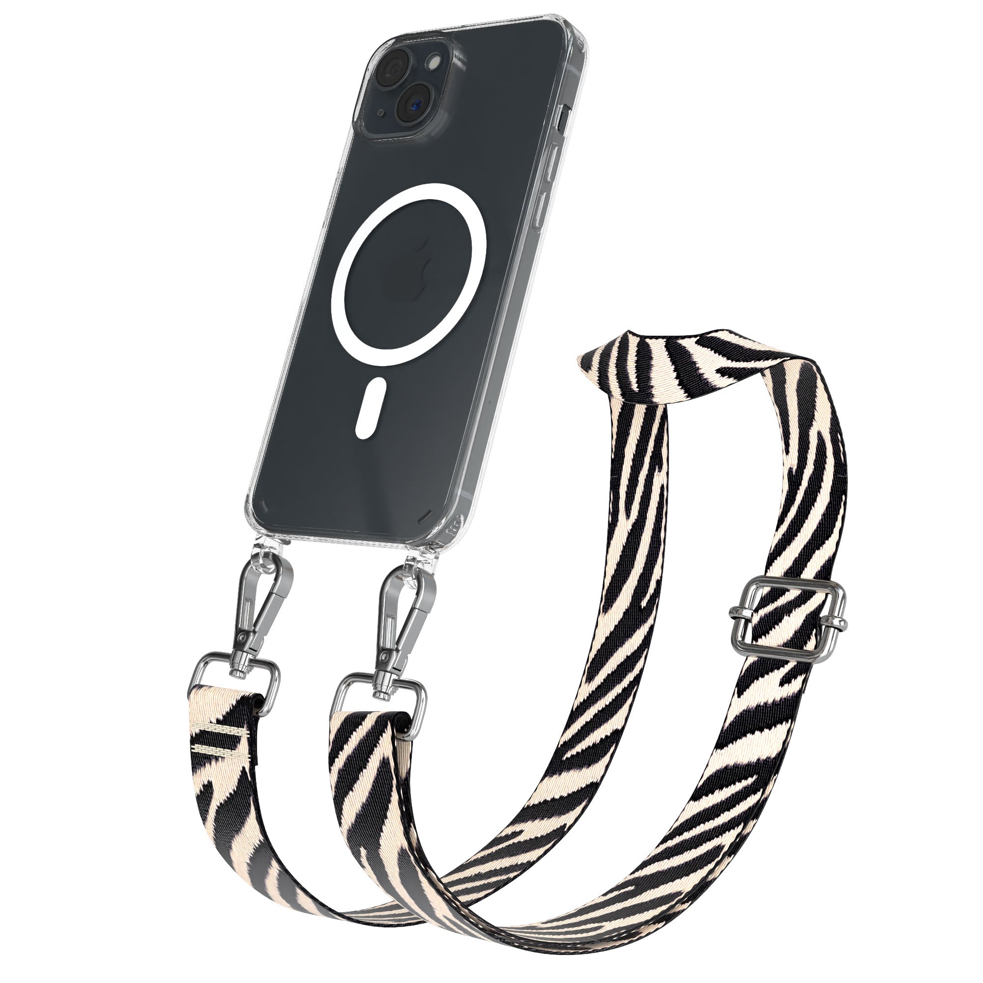 iPhone 15 Plus MagSafe Handykette mit verstellbarem Boho Band Set