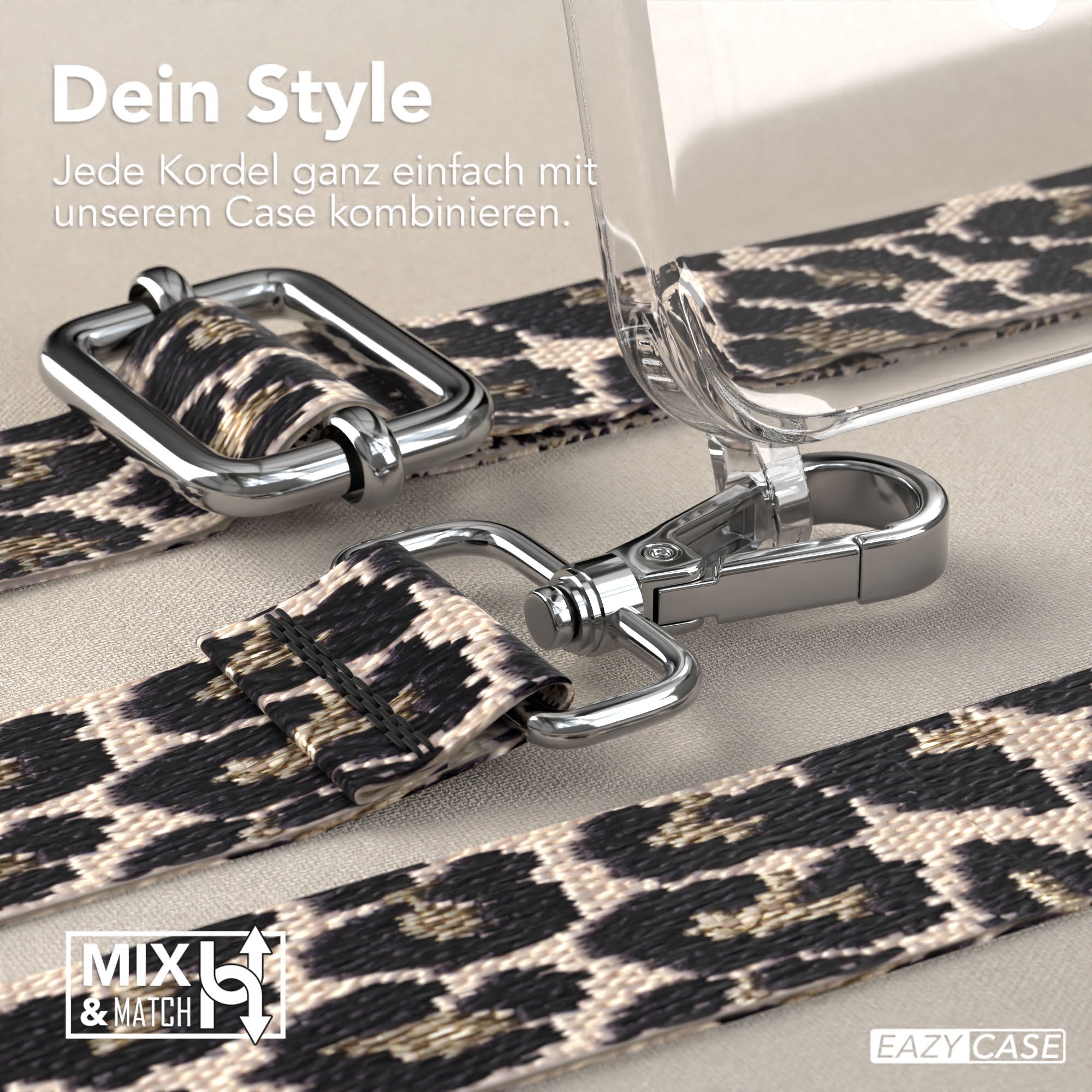 iPhone 15 Pro Max Handykette MagSafe mit Boho Band verstellbar