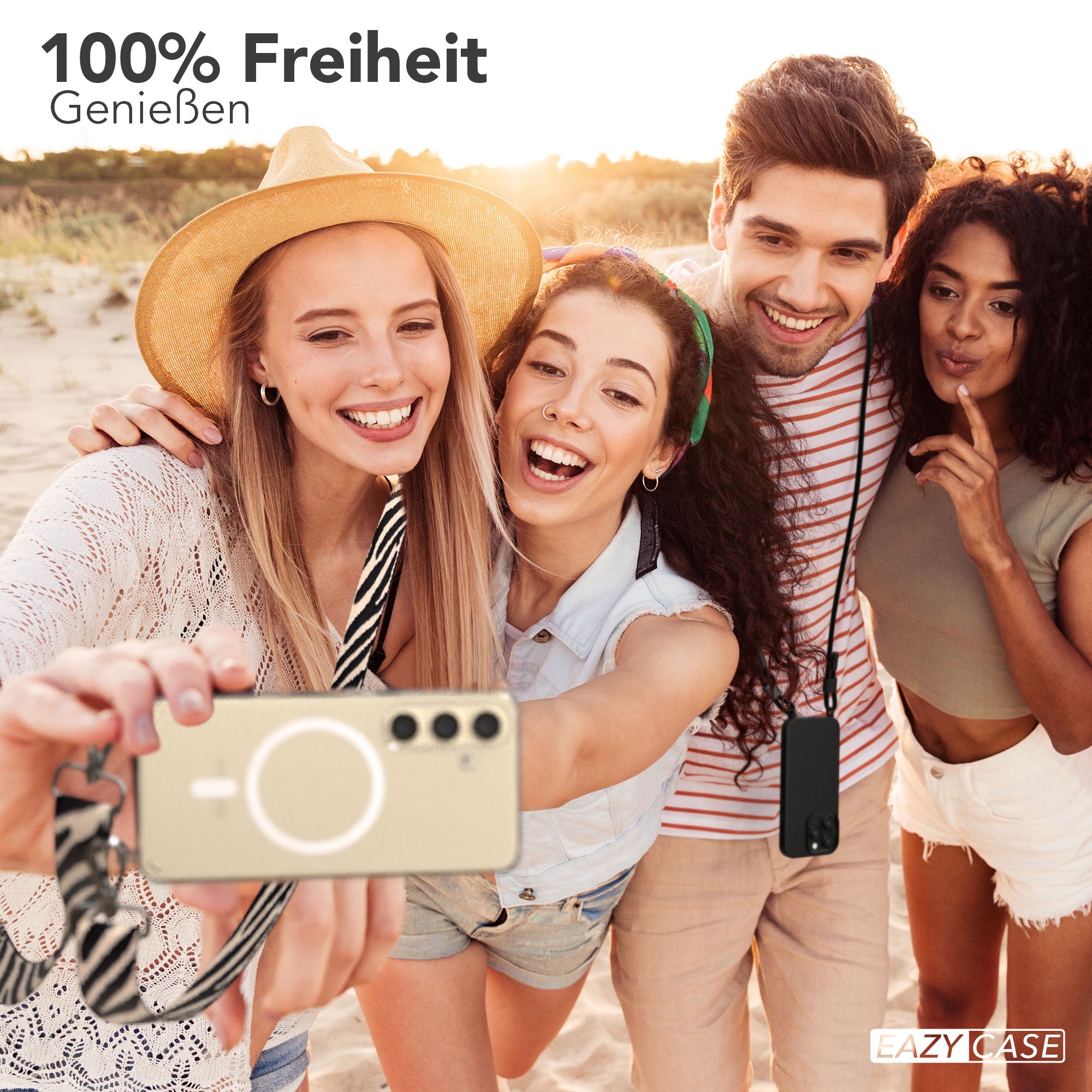 Galaxy S24 Serie MagSafe Hülle + Boho Band Tiermuster