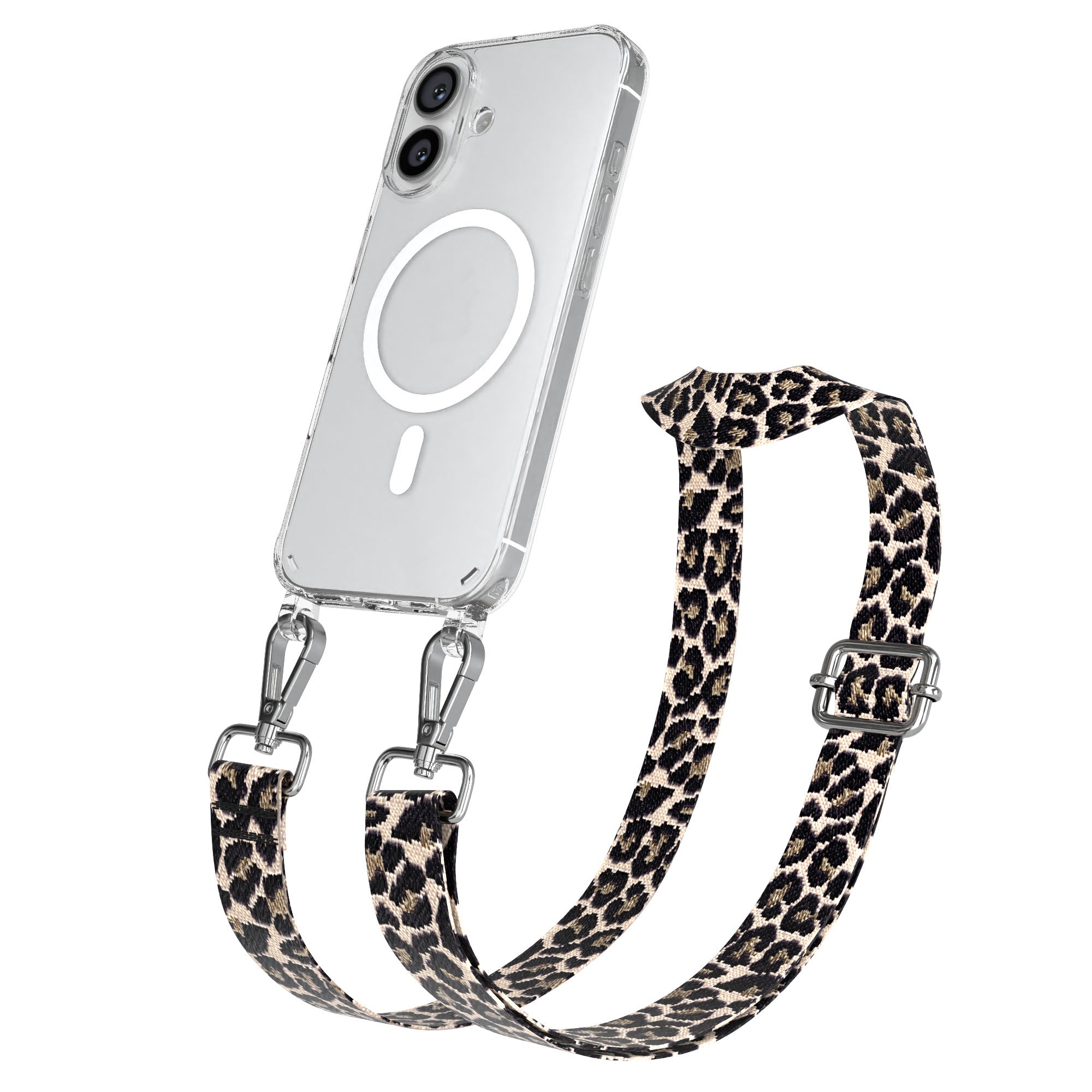 iPhone 16 Serie MagSafe Hülle + Boho Band Animal Print