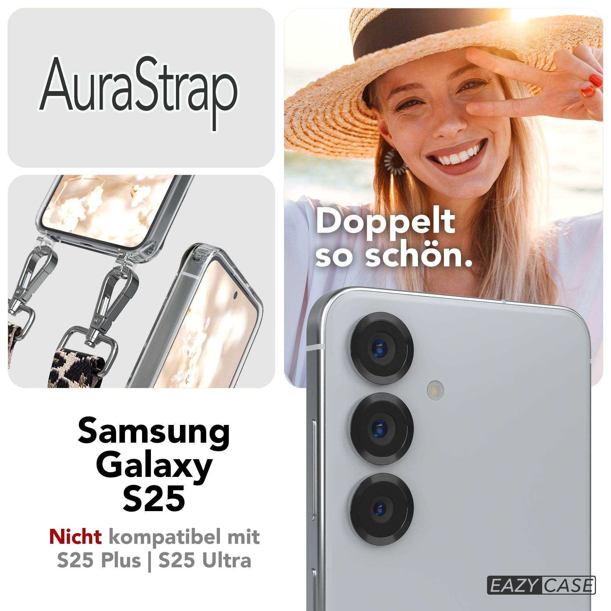 Samsung Galaxy S25 Handykette MagSafe Boho Band verstellbarer Trageriemen