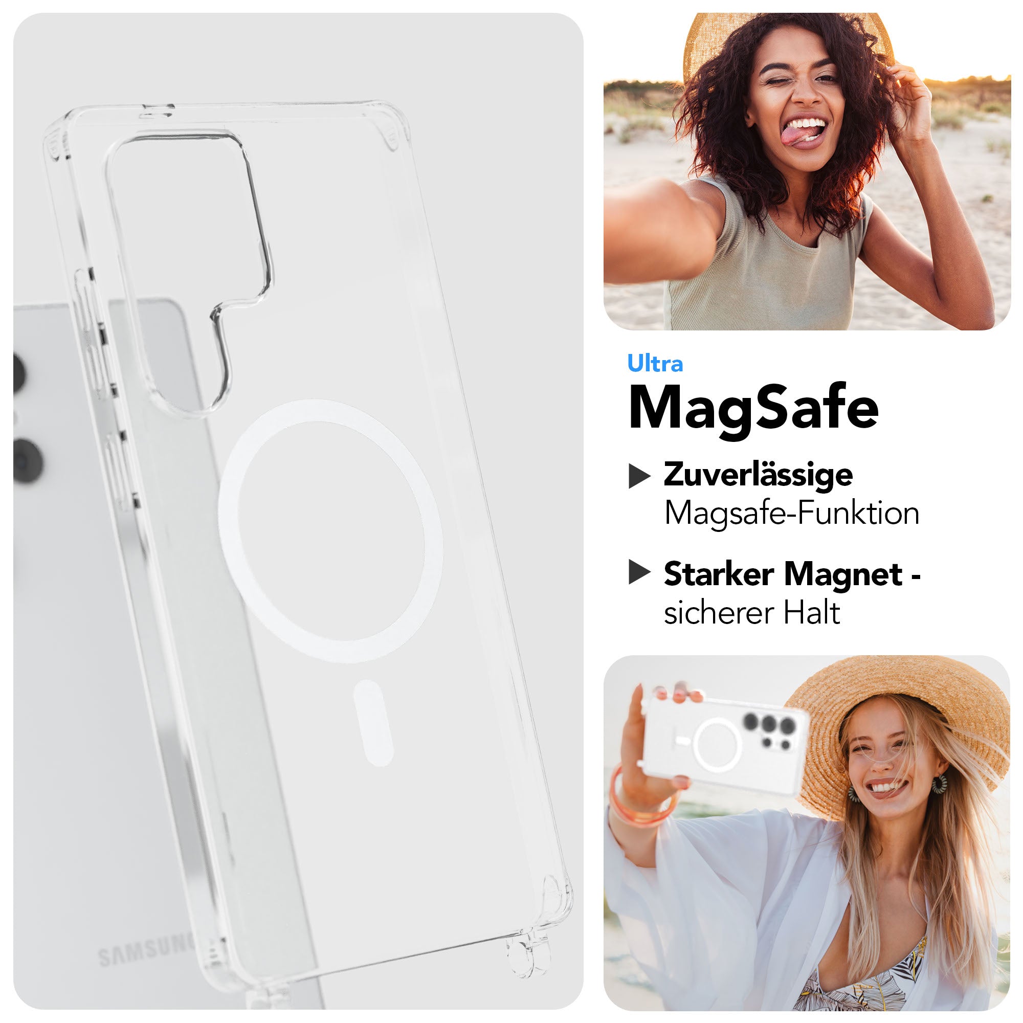 Samsung Galaxy S25 Ultra Handykette MagSafe mit verstellbarem Boho Band