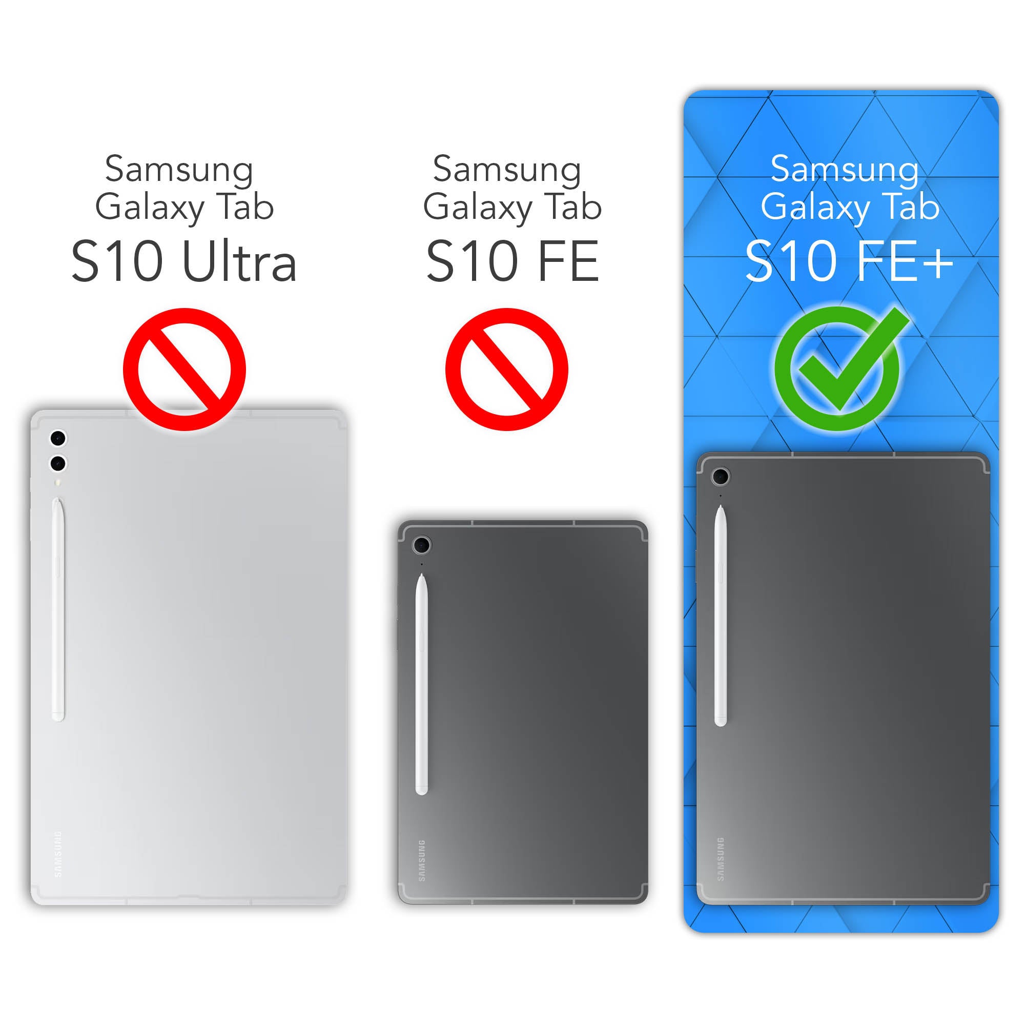 Galaxy Tab S10 FE Plus drehbare Hülle