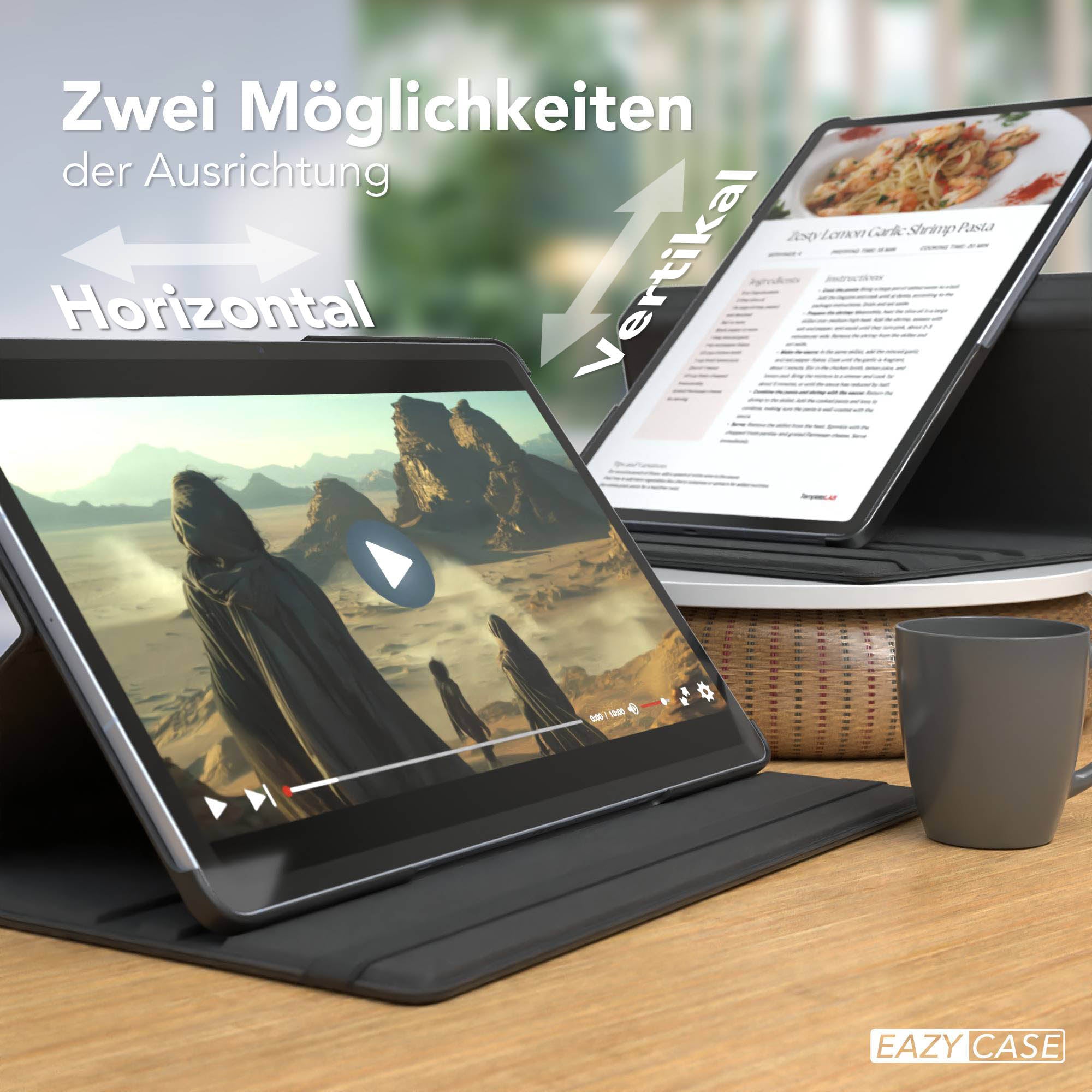 Galaxy Tab S10 FE Plus drehbare Hülle