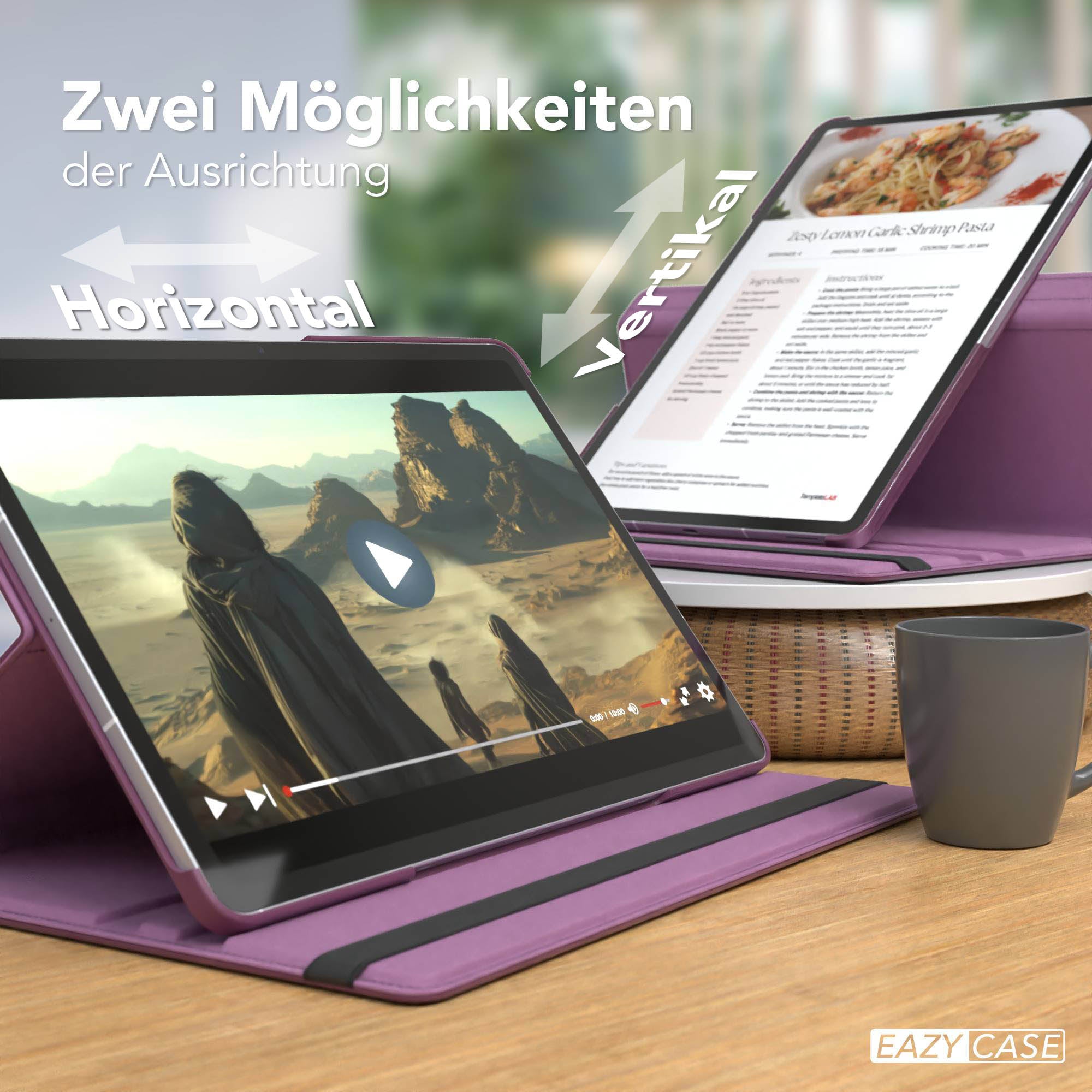 Galaxy Tab S10 FE Plus drehbare Hülle